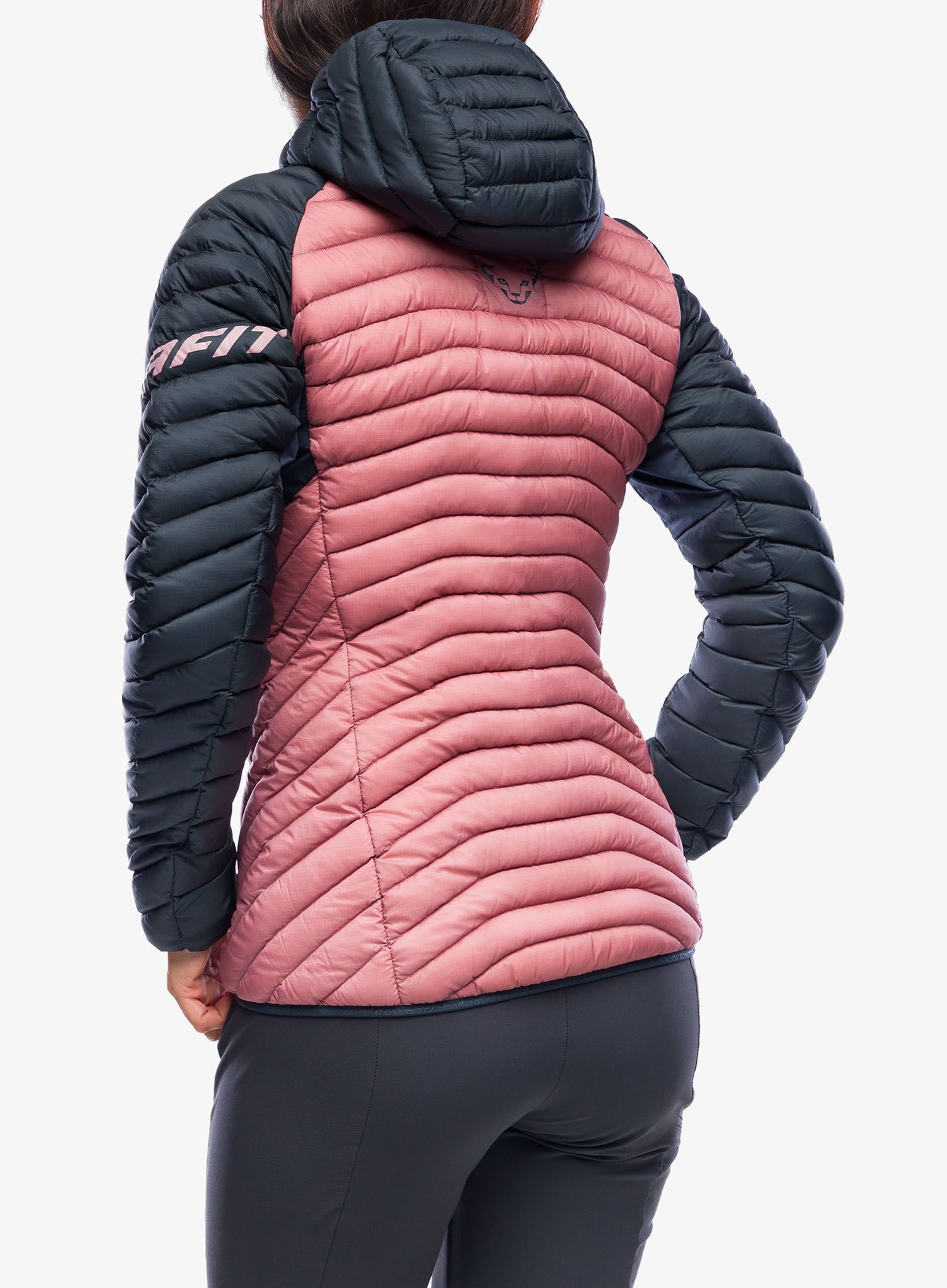 Ženska jakna za turno smučanje Dynafit Radical Down Hooded Jacket - blueberry/mokarosa