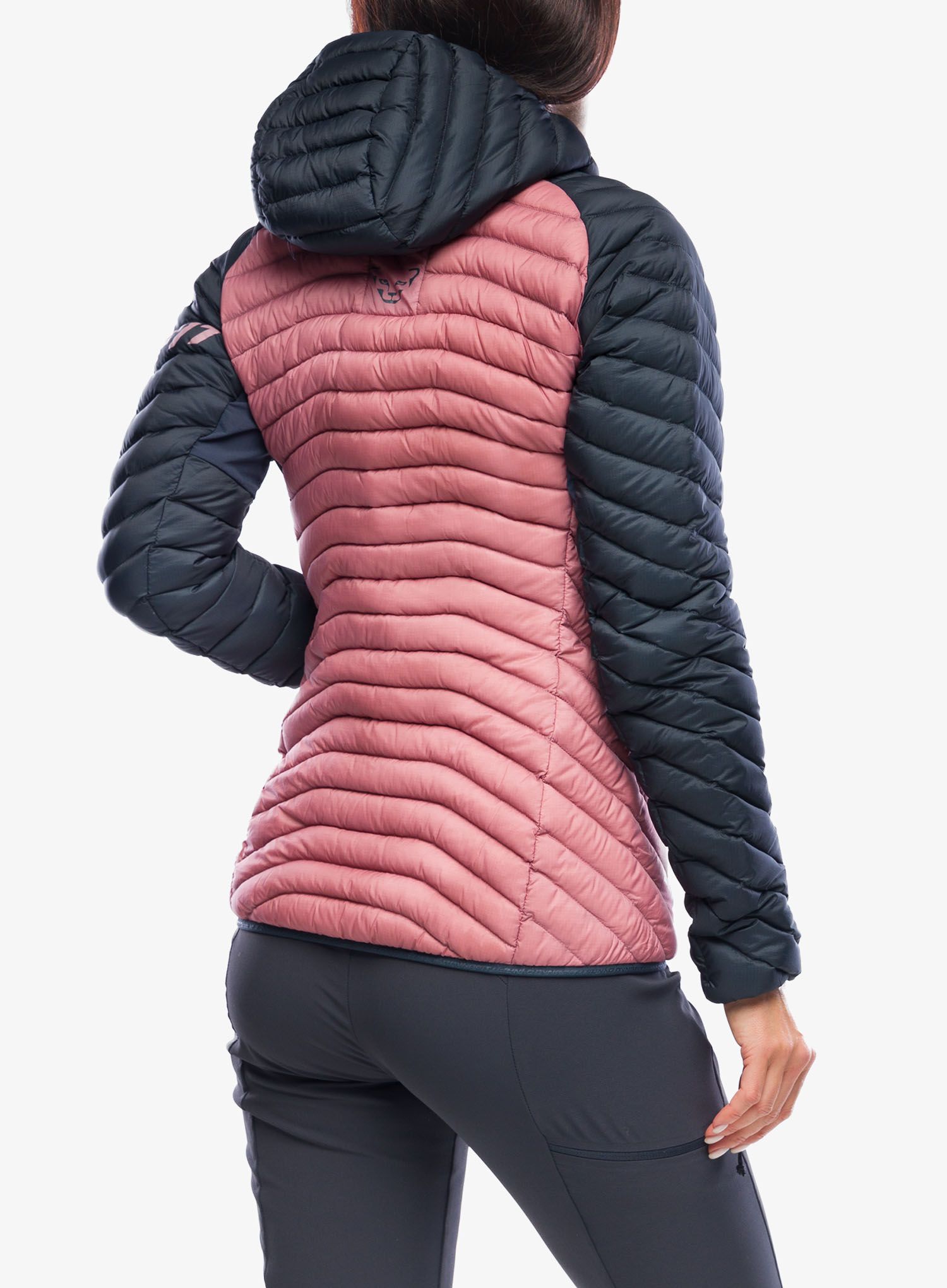 Ženska jakna za turno smučanje Dynafit Radical Down Hooded Jacket - blueberry/mokarosa