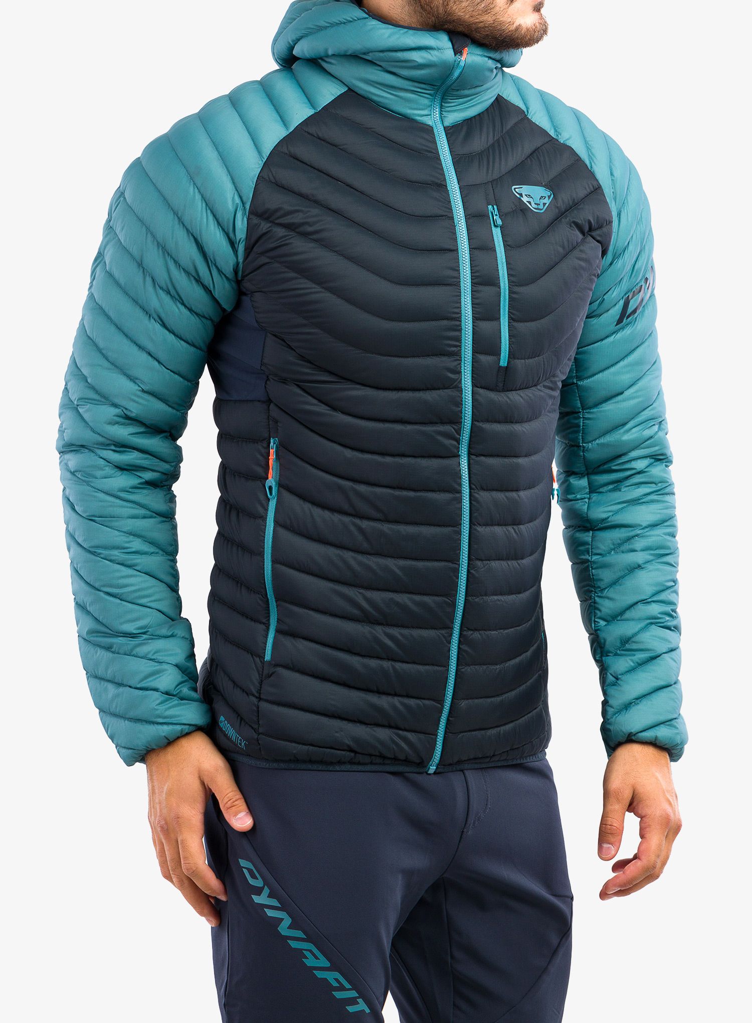 Puhovka Dynafit Radical Down Hooded Jacket - storm blue