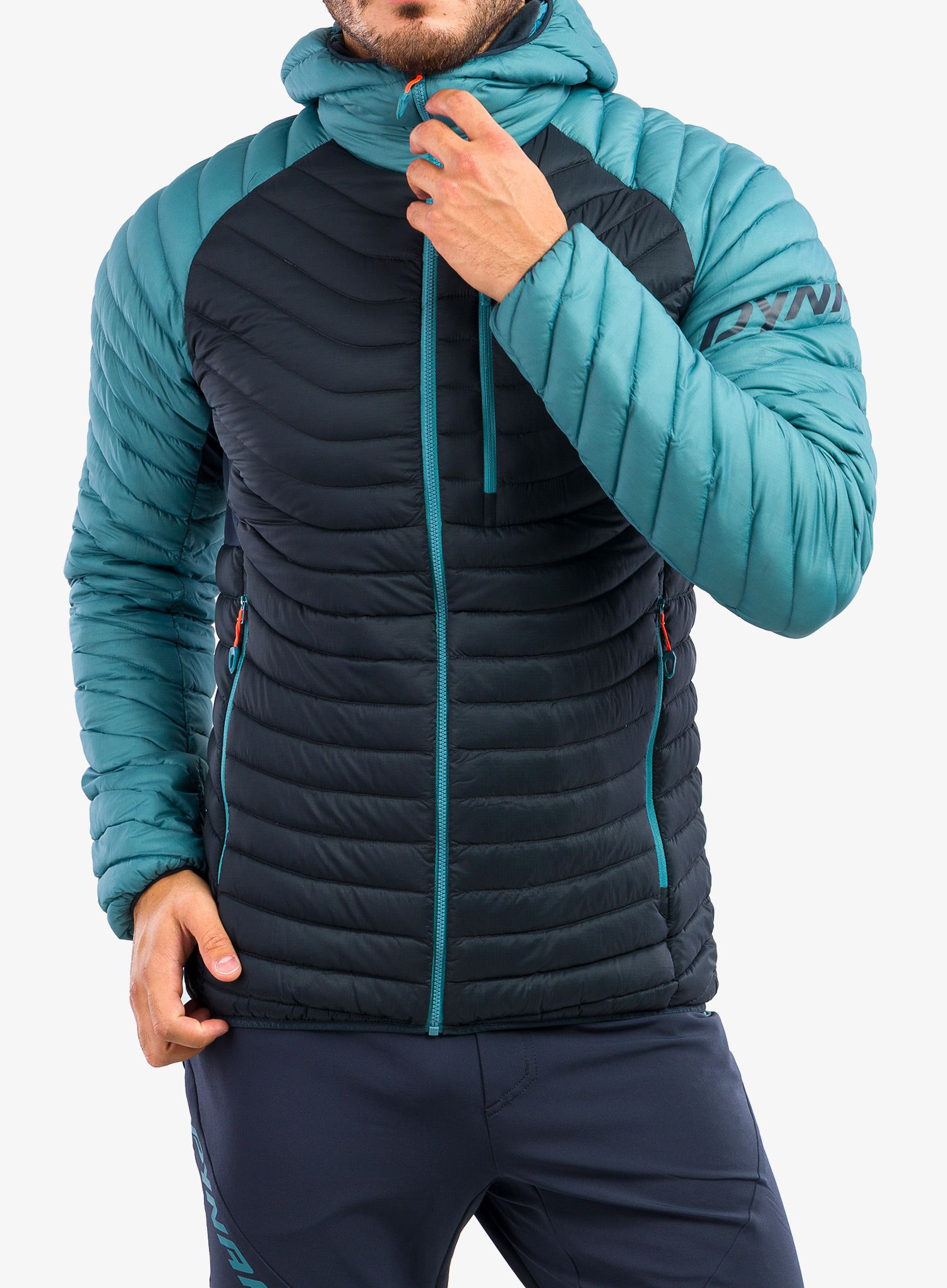 Puhovka Dynafit Radical Down Hooded Jacket - storm blue