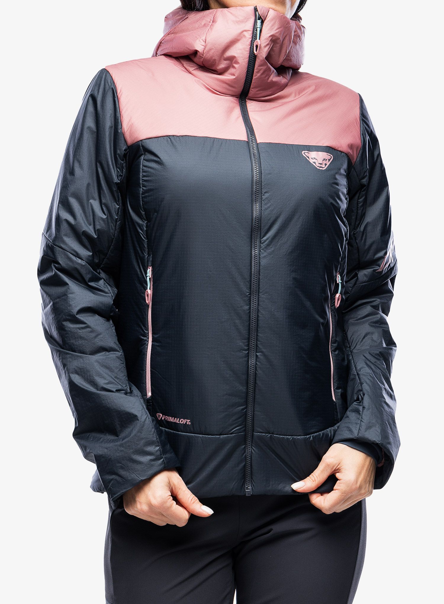 Ženska jakna za turno smučanje Dynafit Radical PRL Hood Jacket - blueberry/mokarosa