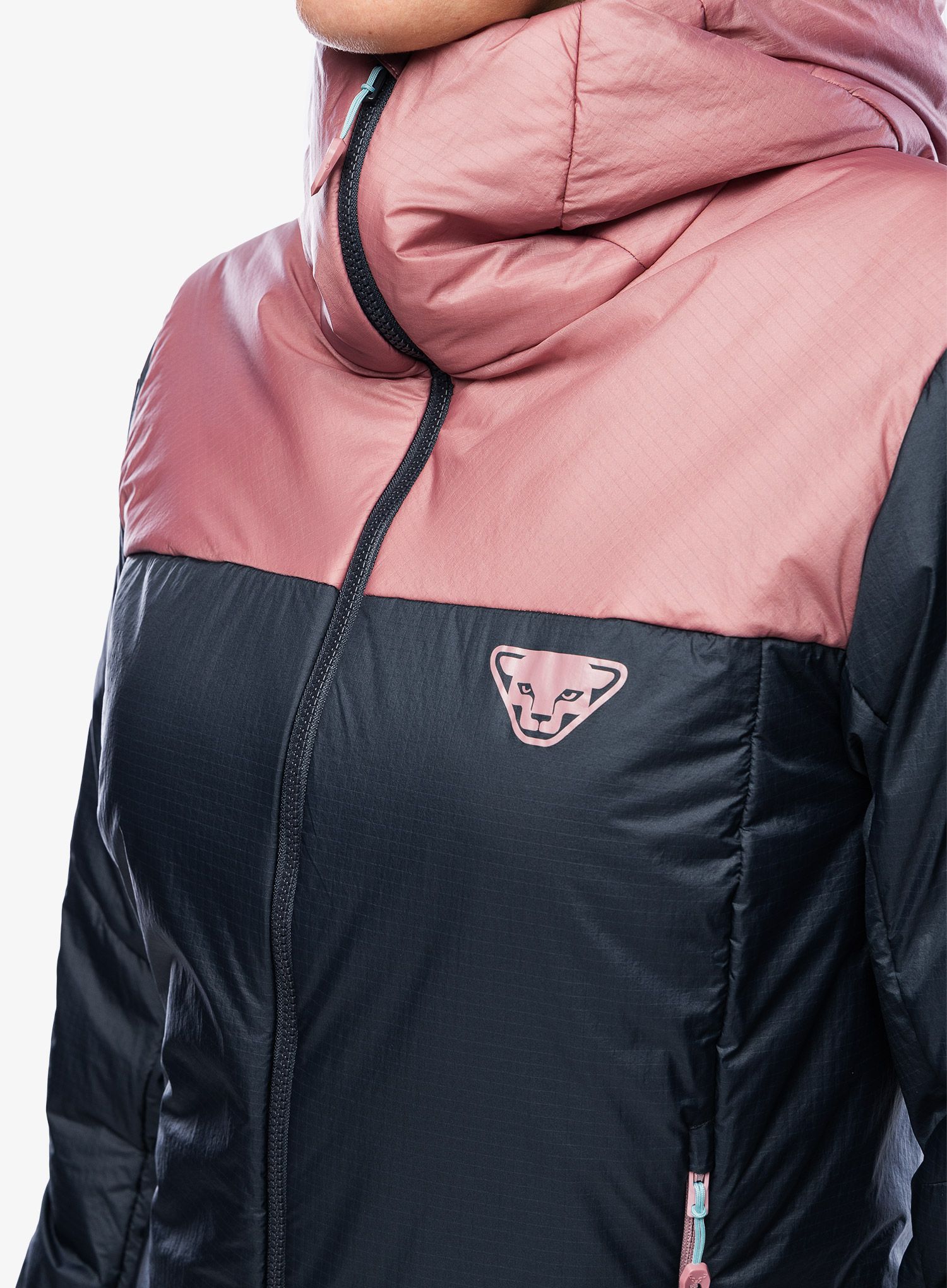 Ženska jakna za turno smučanje Dynafit Radical PRL Hood Jacket - blueberry/mokarosa