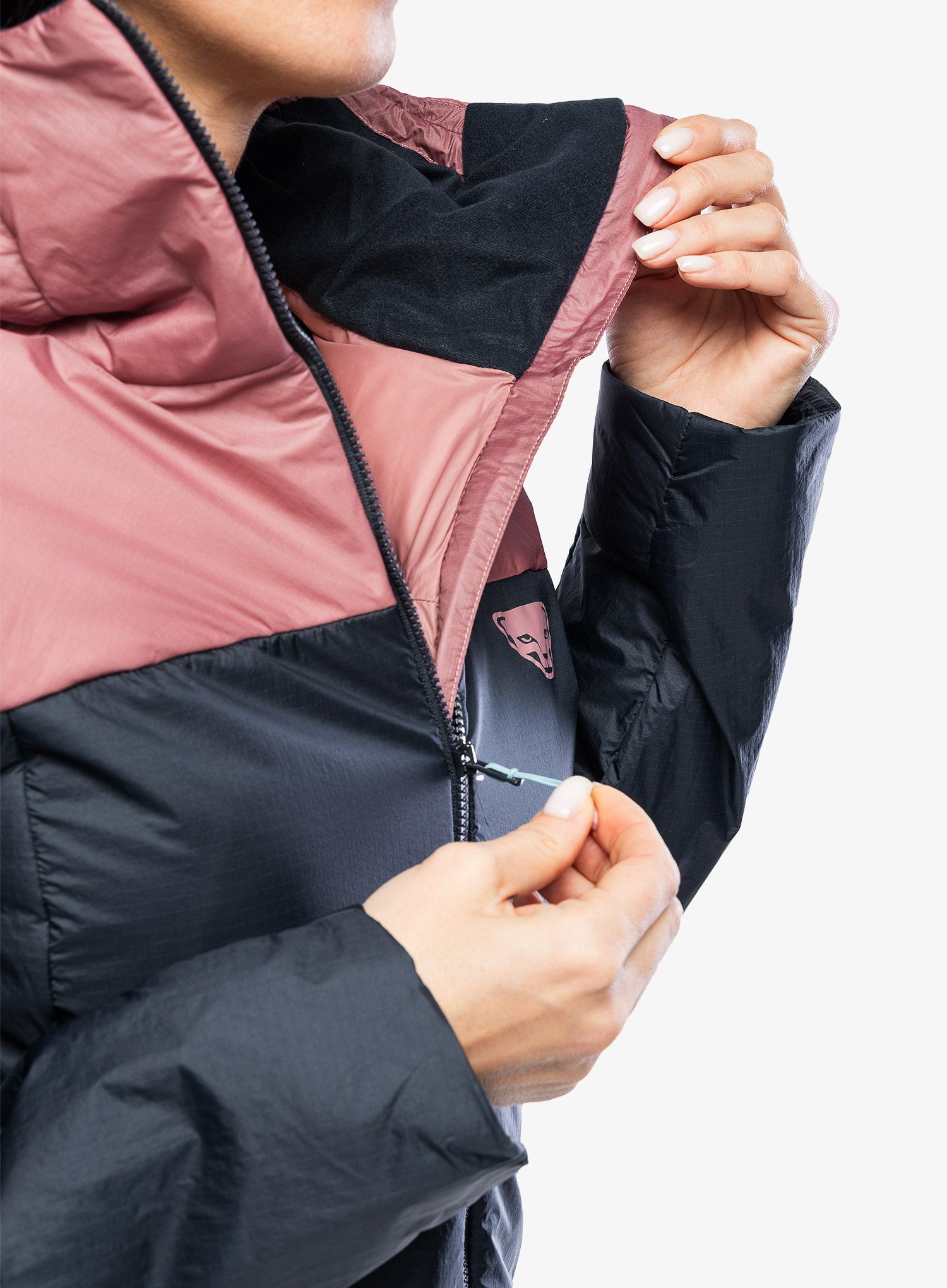 Ženska jakna za turno smučanje Dynafit Radical PRL Hood Jacket - blueberry/mokarosa