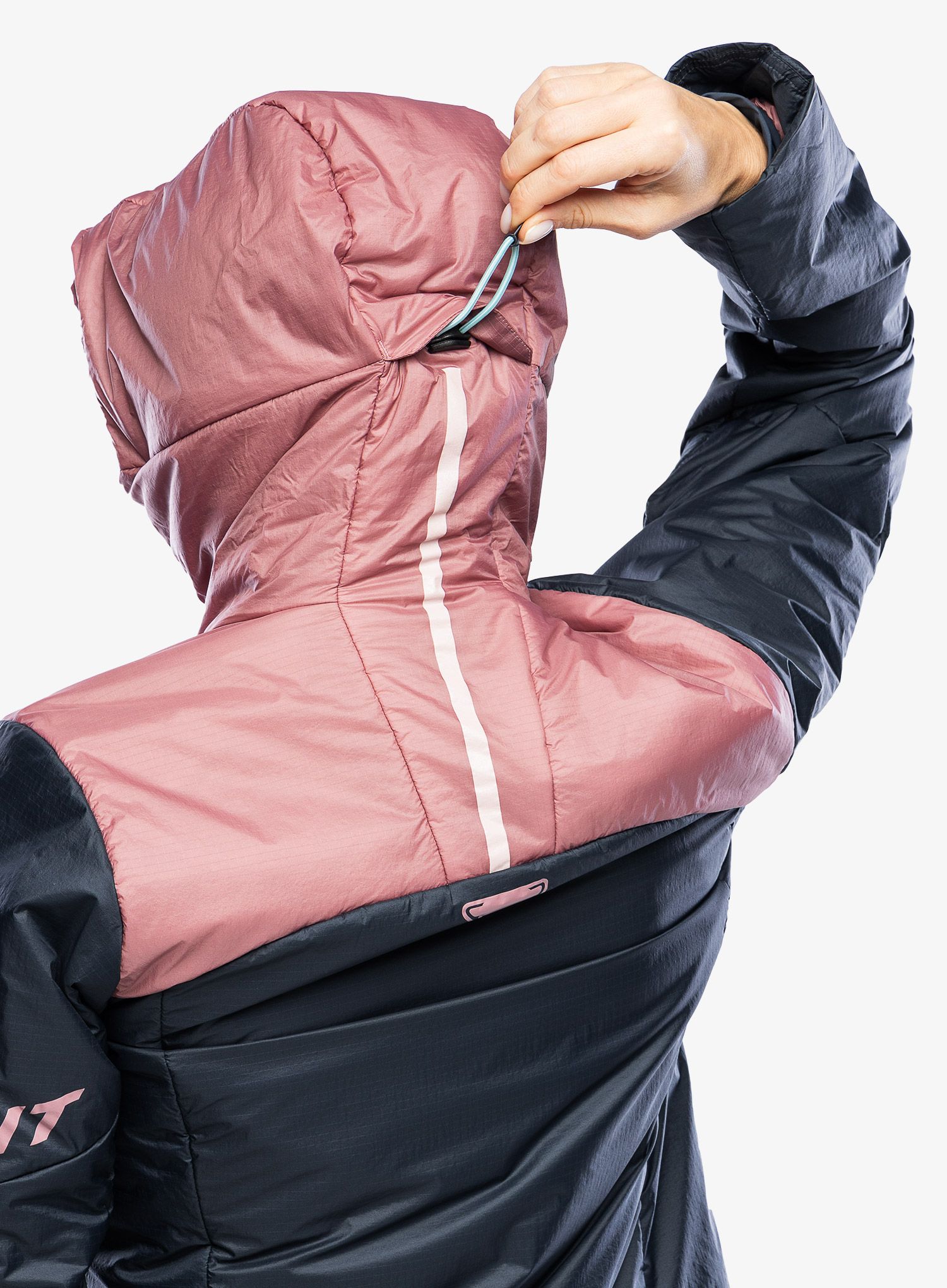 Ženska jakna za turno smučanje Dynafit Radical PRL Hood Jacket - blueberry/mokarosa