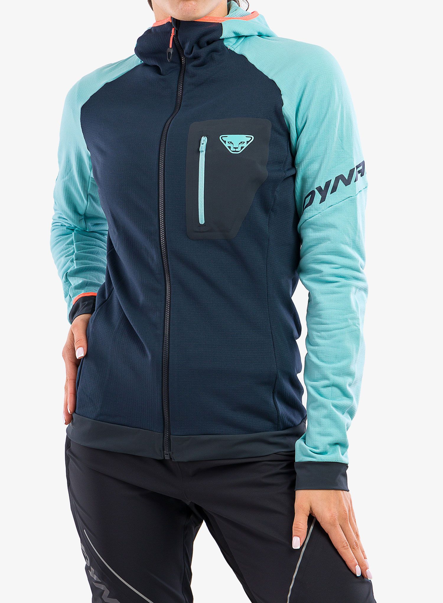 Ženski flis Dynafit Radical Polartec Hooded Jacket - marine blue/blueberry