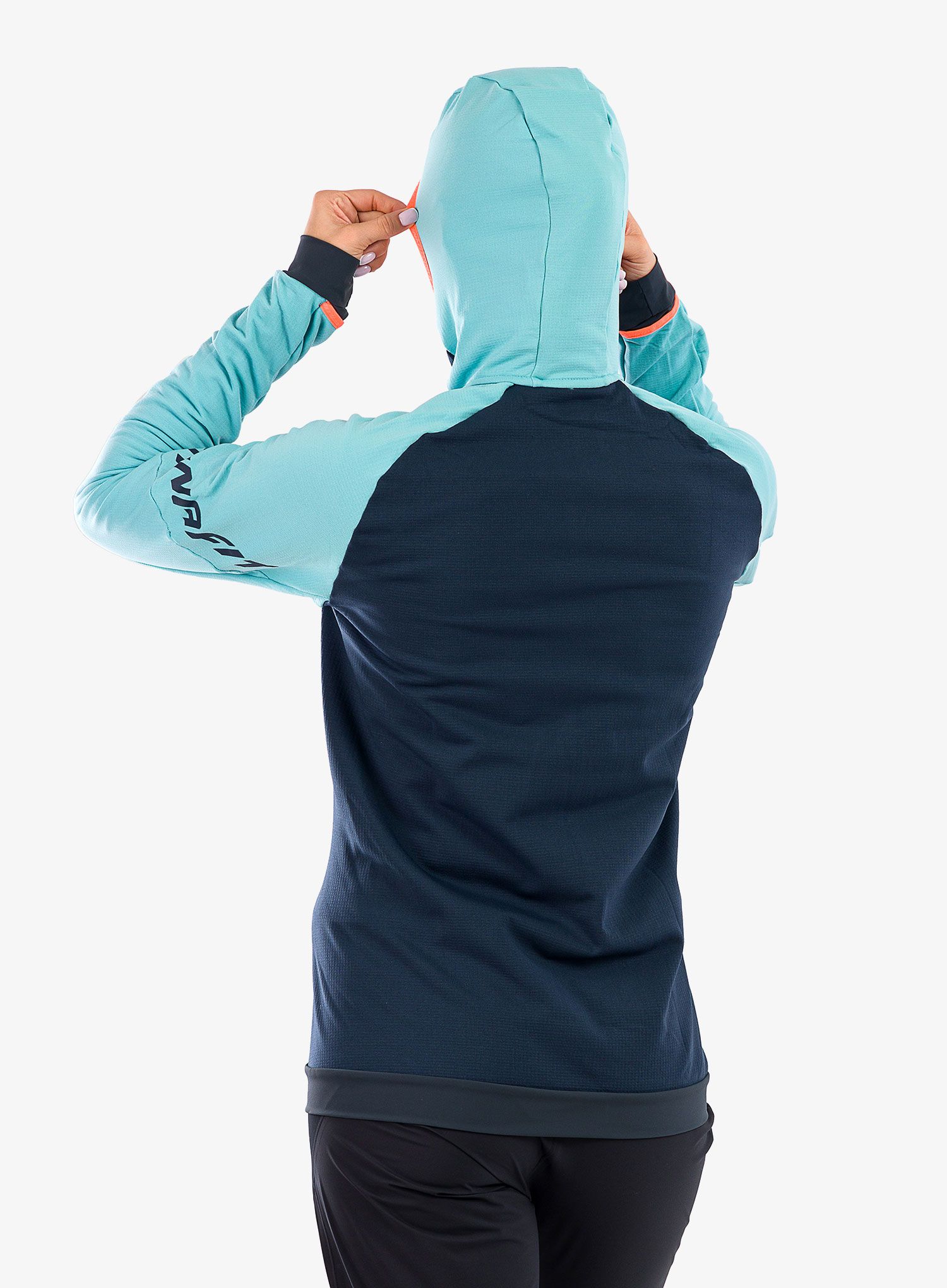 Ženski flis Dynafit Radical Polartec Hooded Jacket - marine blue/blueberry