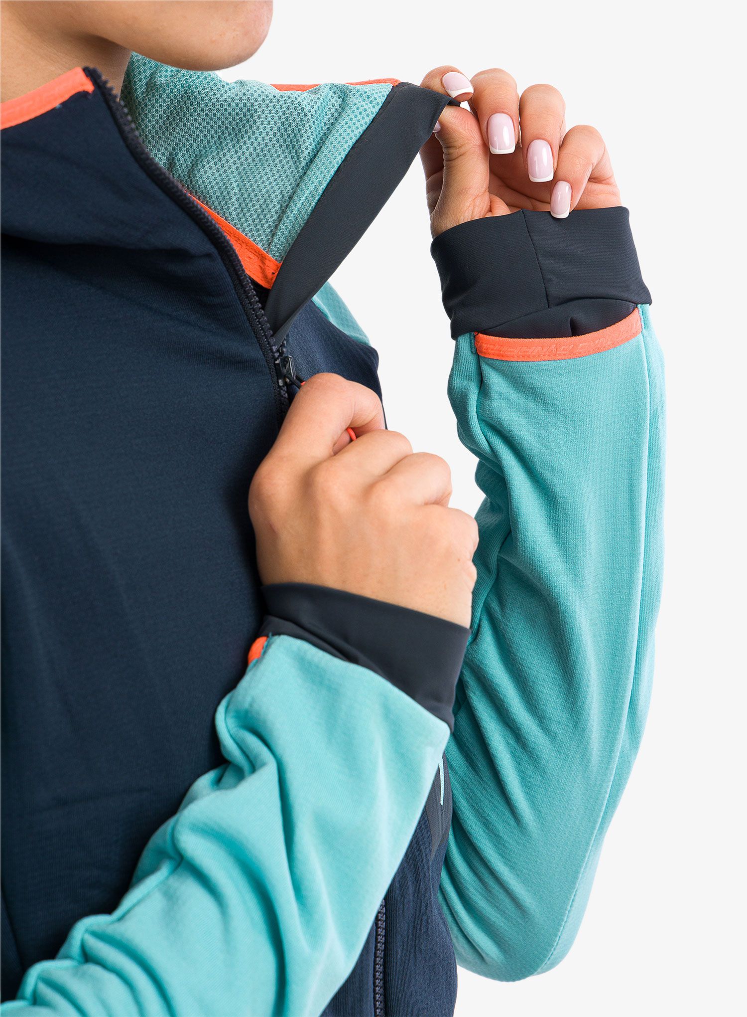 Ženski flis Dynafit Radical Polartec Hooded Jacket - marine blue/blueberry