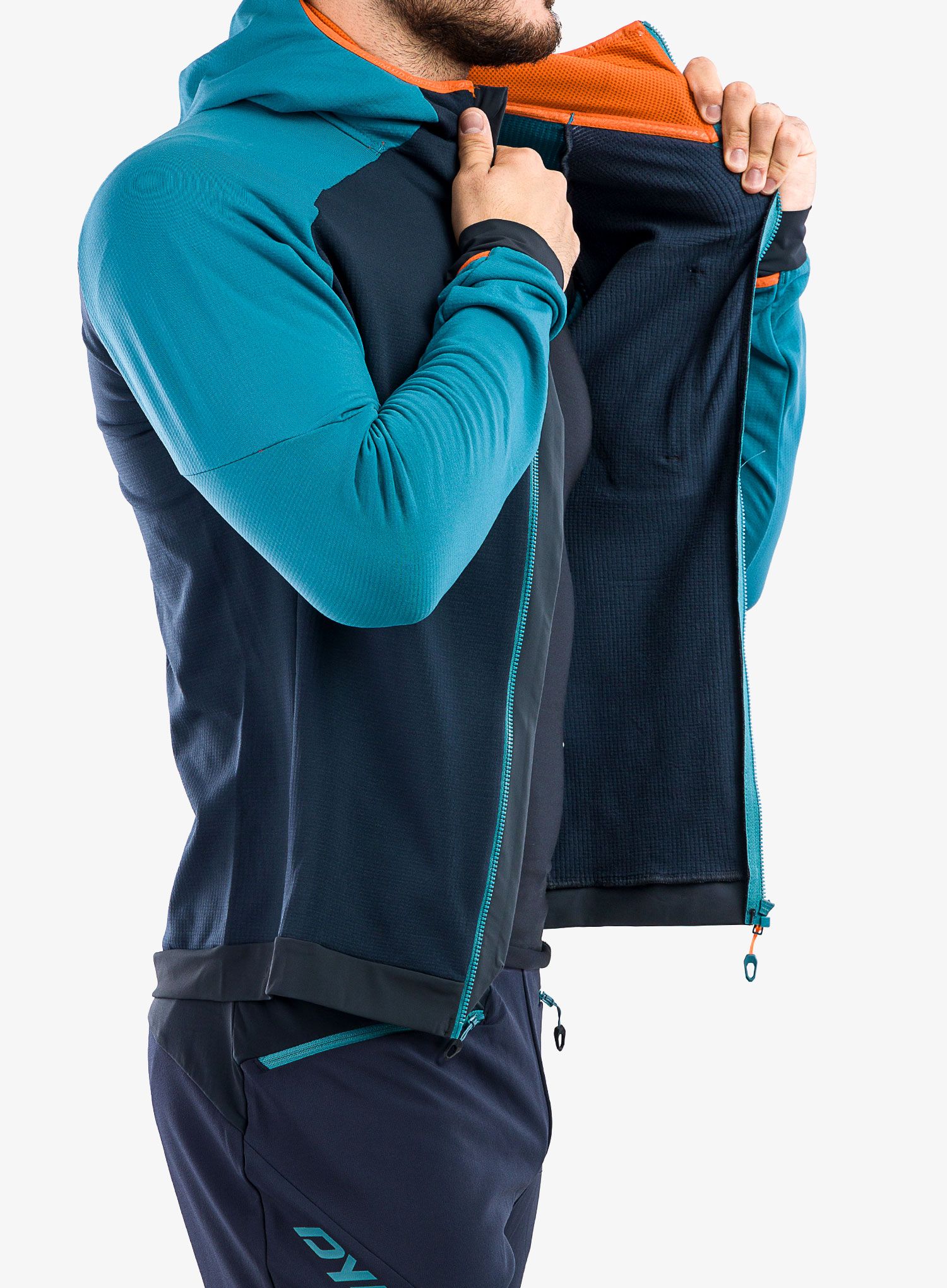 Jopica na zadrgo Dynafit Radical Polartec Hooded Jacket - storm blue