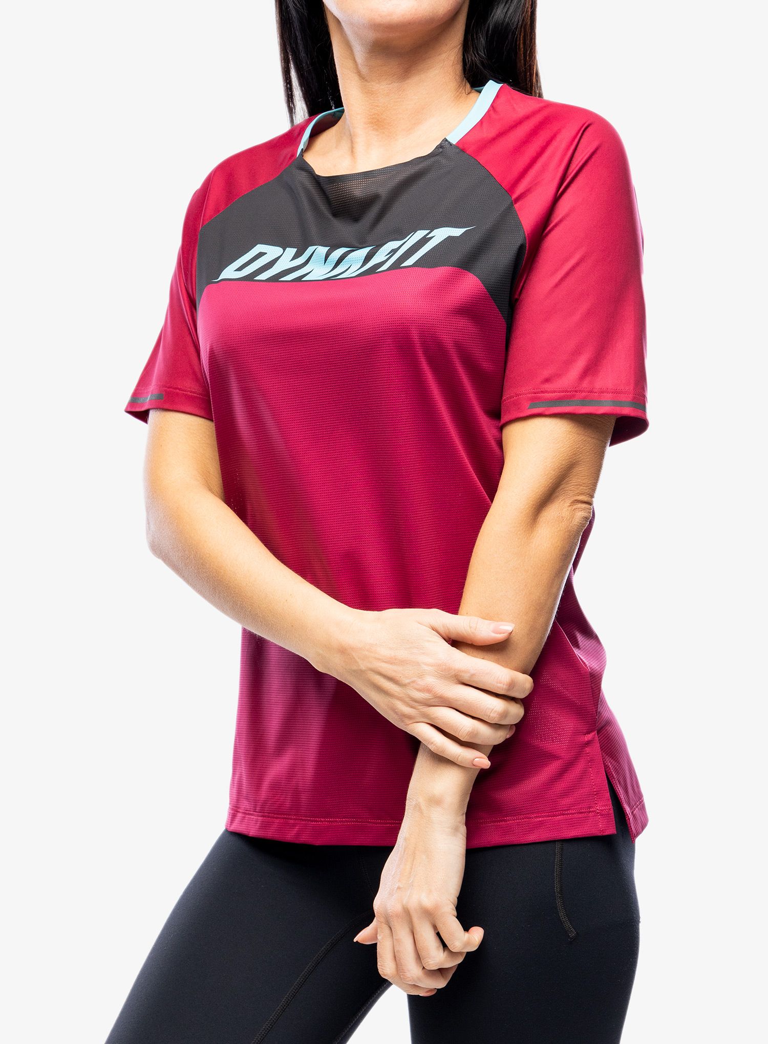 Ženska kolesarska majica Dynafit Ride Shirt - beet red
