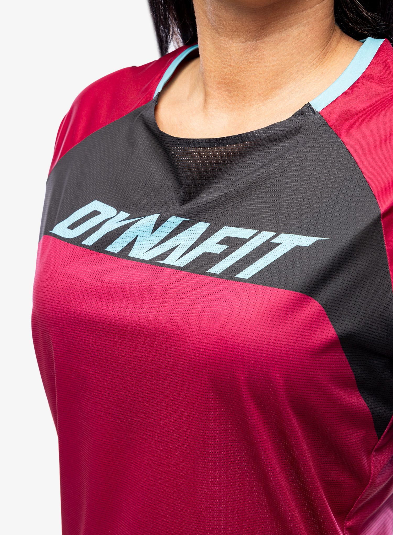 Ženska kolesarska majica Dynafit Ride Shirt - beet red