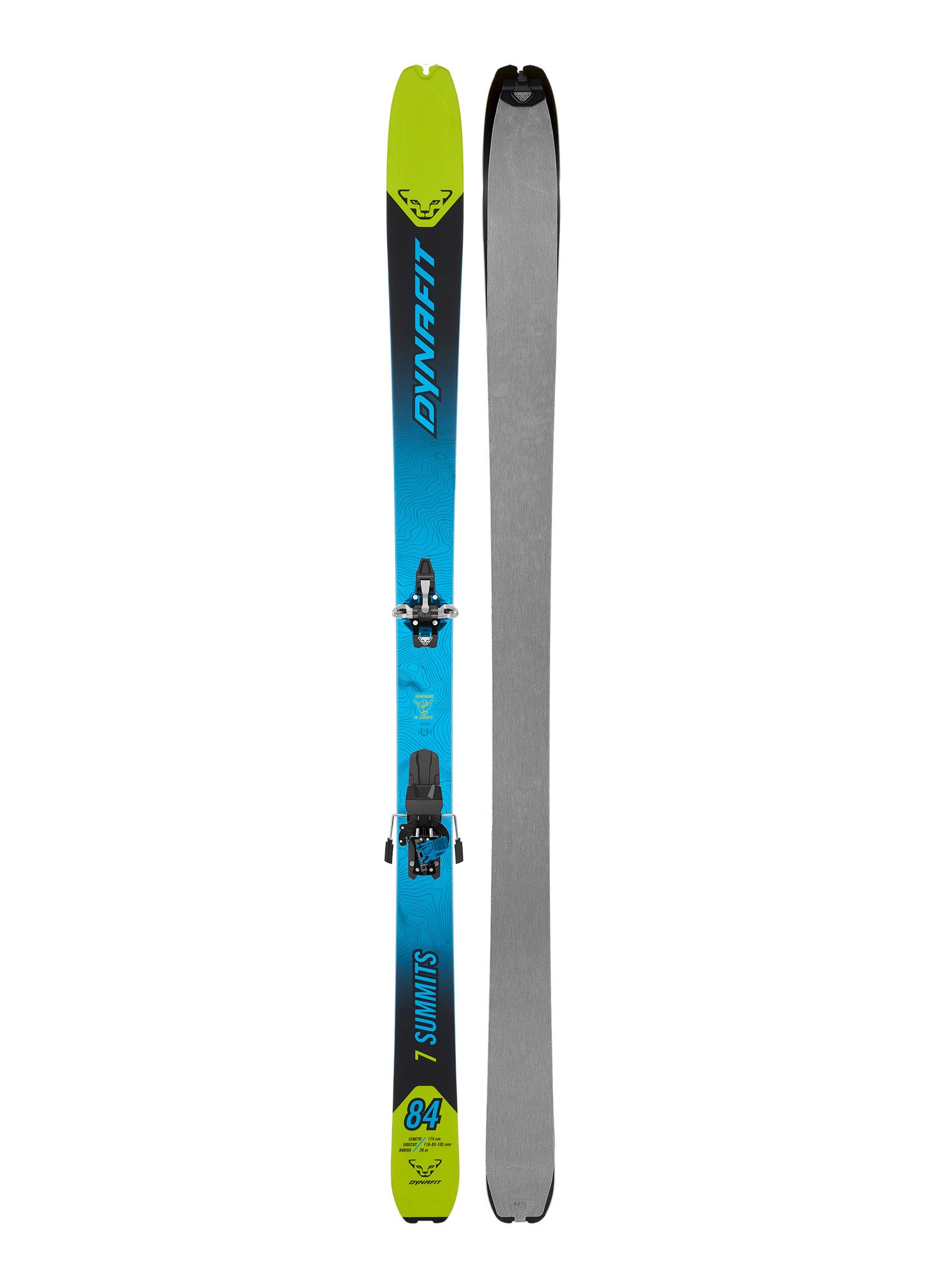 Turne smuči komplet Dynafit Seven Summits+ Ski Set - lime yellow/black