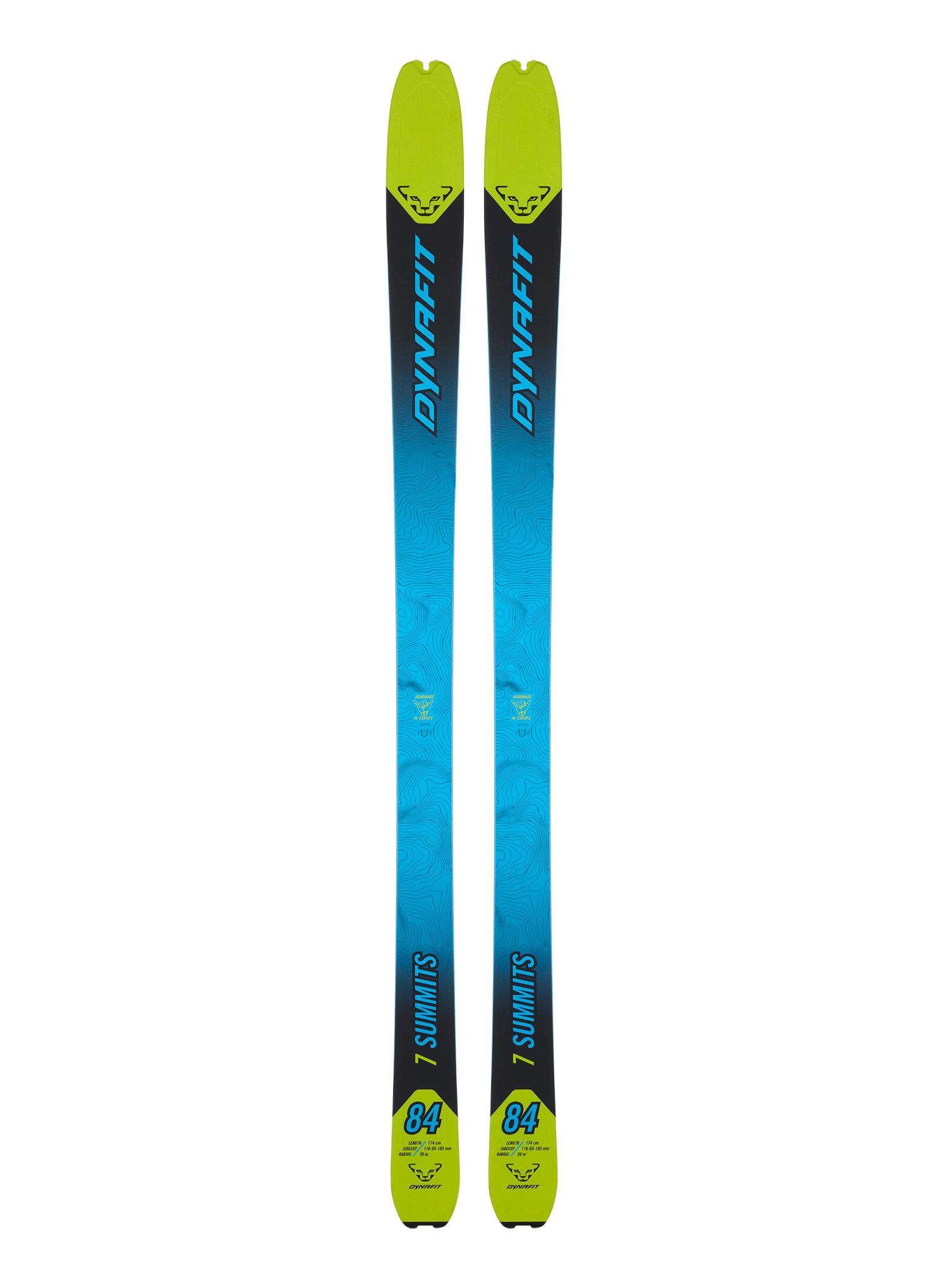 Turne smuči komplet Dynafit Seven Summits+ Ski Set - lime yellow/black
