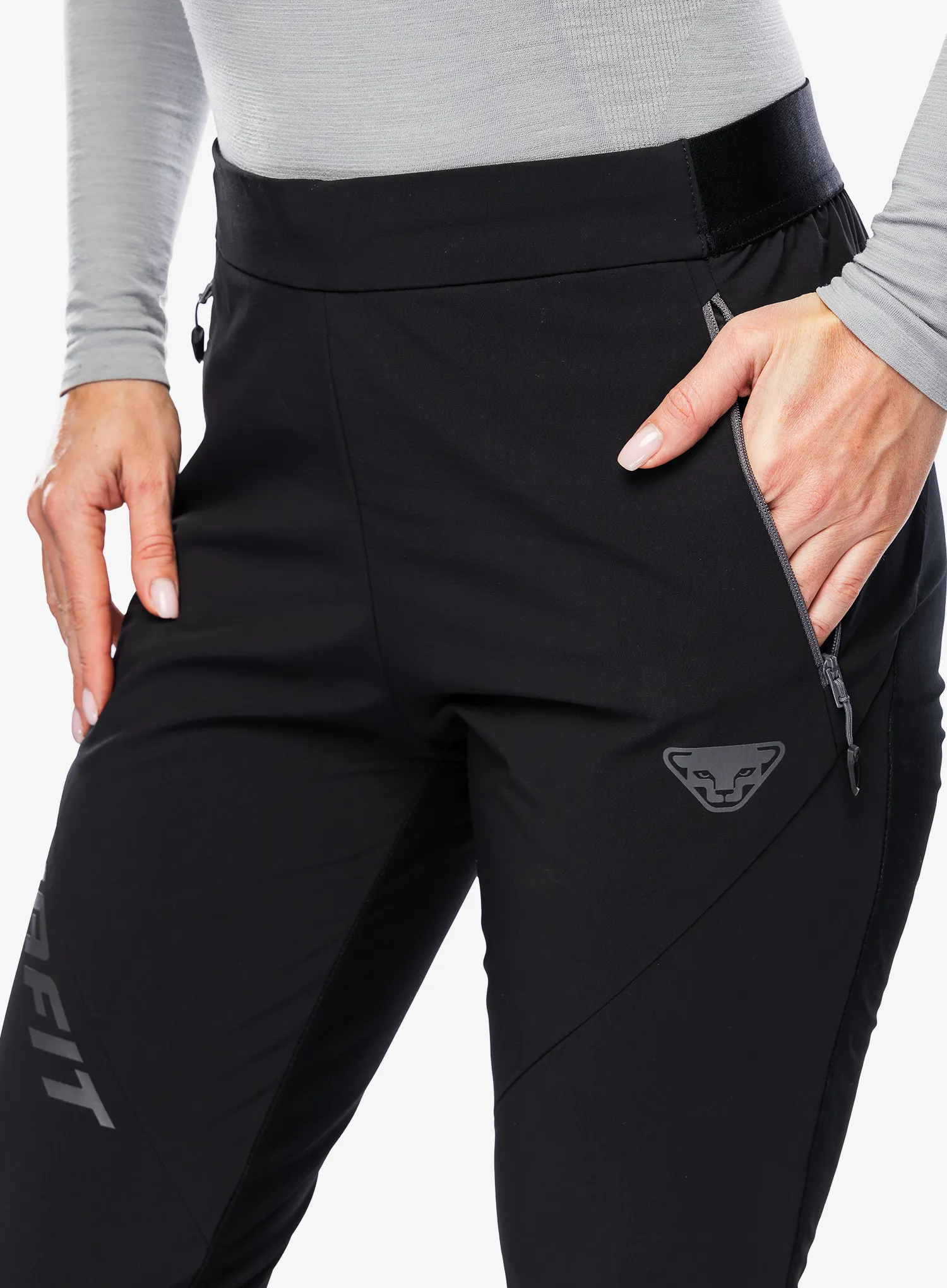 Ženske hlače za turno smučanje Dynafit Speed DST Pant - black out/magnet