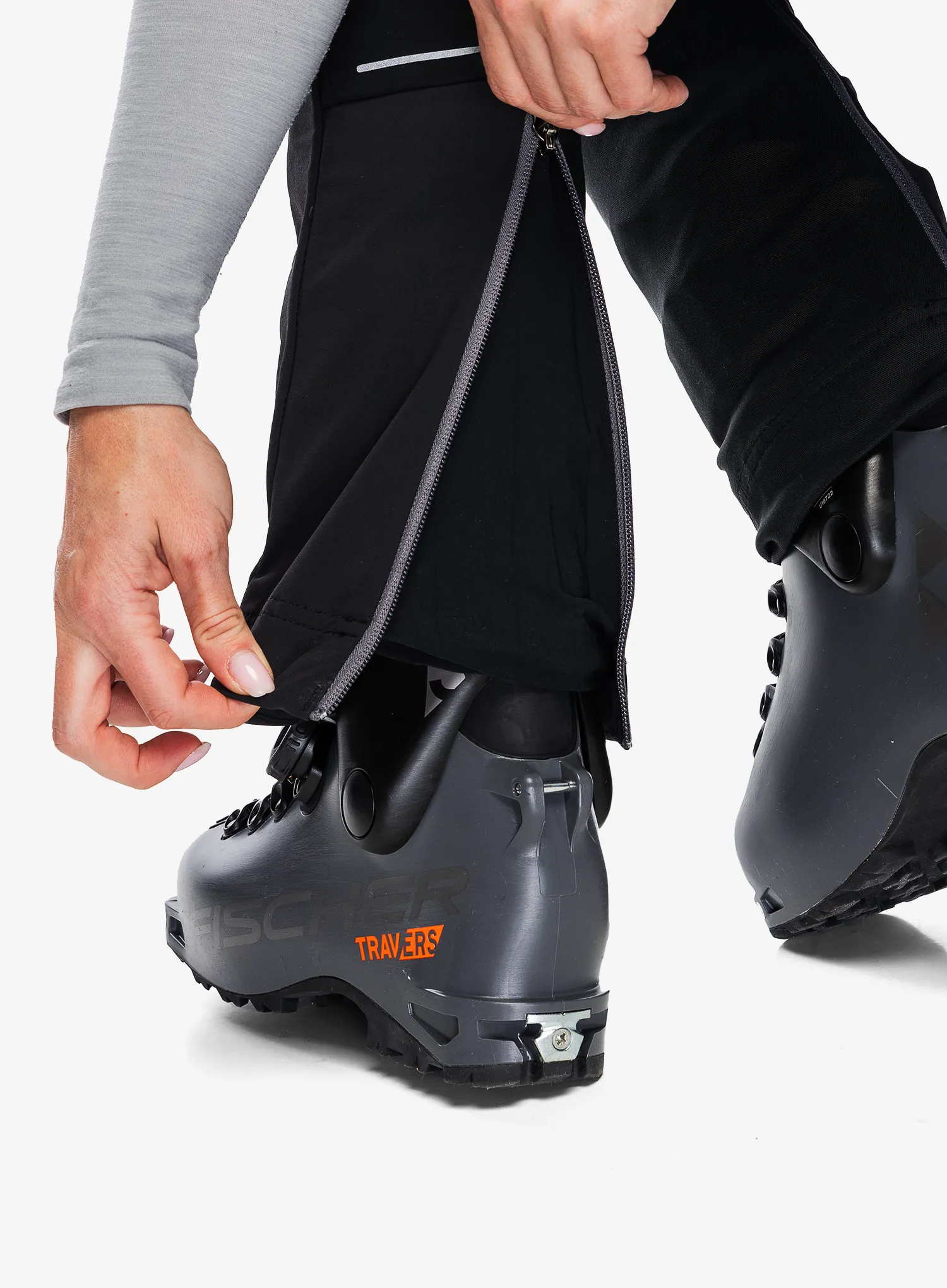 Ženske hlače za turno smučanje Dynafit Speed DST Pant - black out/magnet
