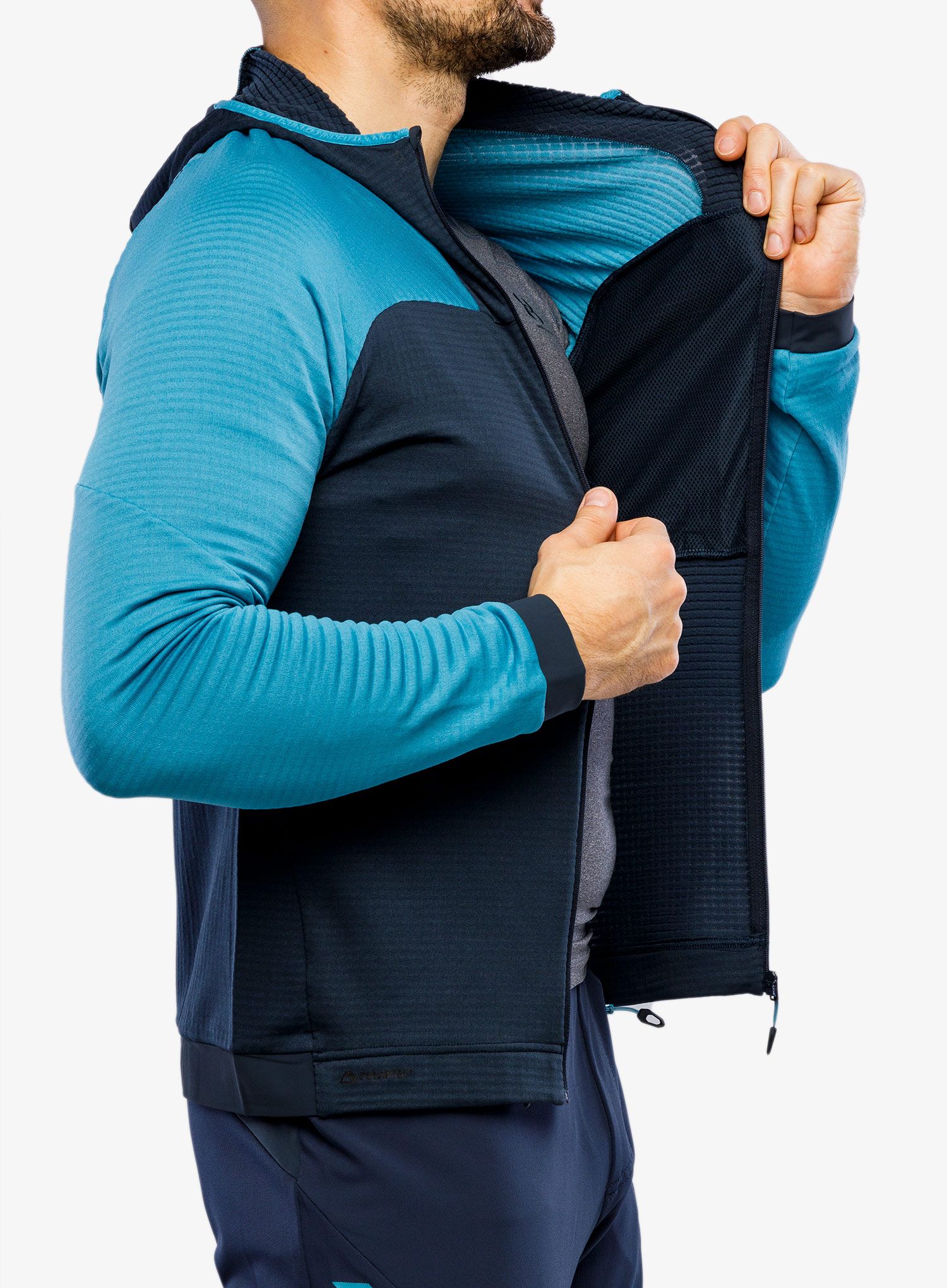 Flis Dynafit Speed Ptc Hooded Jk - storm blue