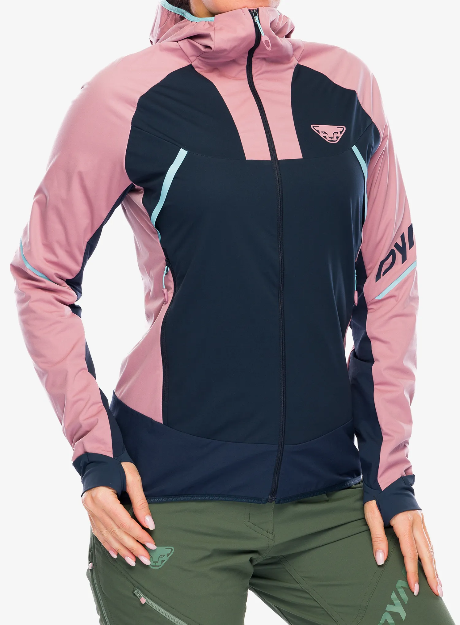 Ženska jakna za turno smučanje Dynafit Speed Softshell Jacket - mokarosa