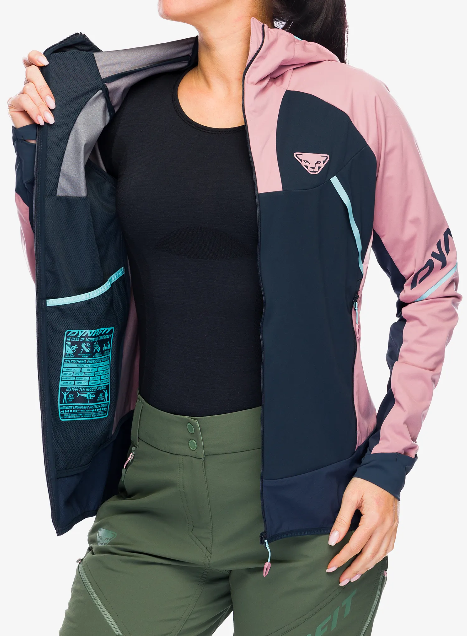 Ženska jakna za turno smučanje Dynafit Speed Softshell Jacket - mokarosa