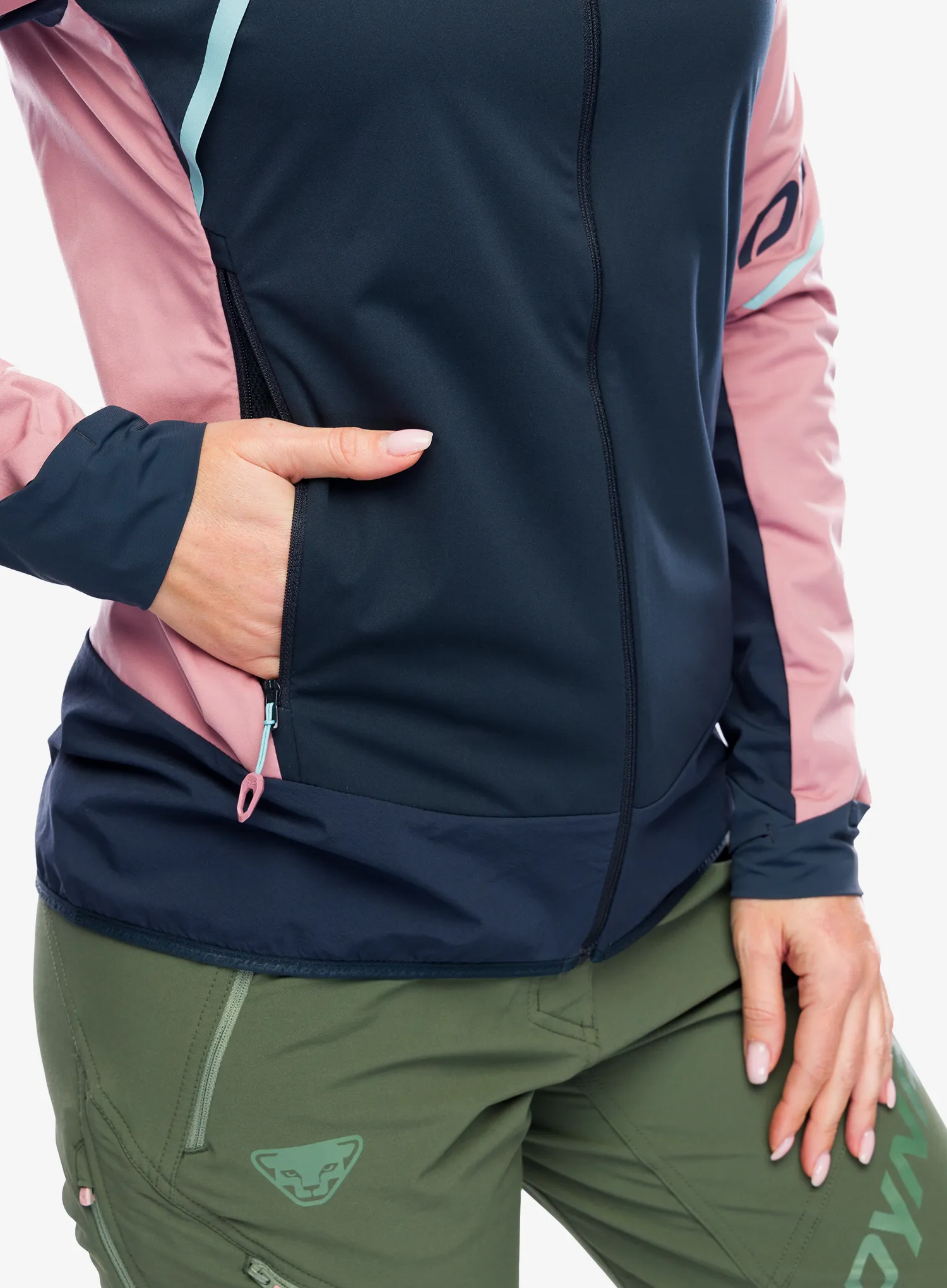 Ženska jakna za turno smučanje Dynafit Speed Softshell Jacket - mokarosa