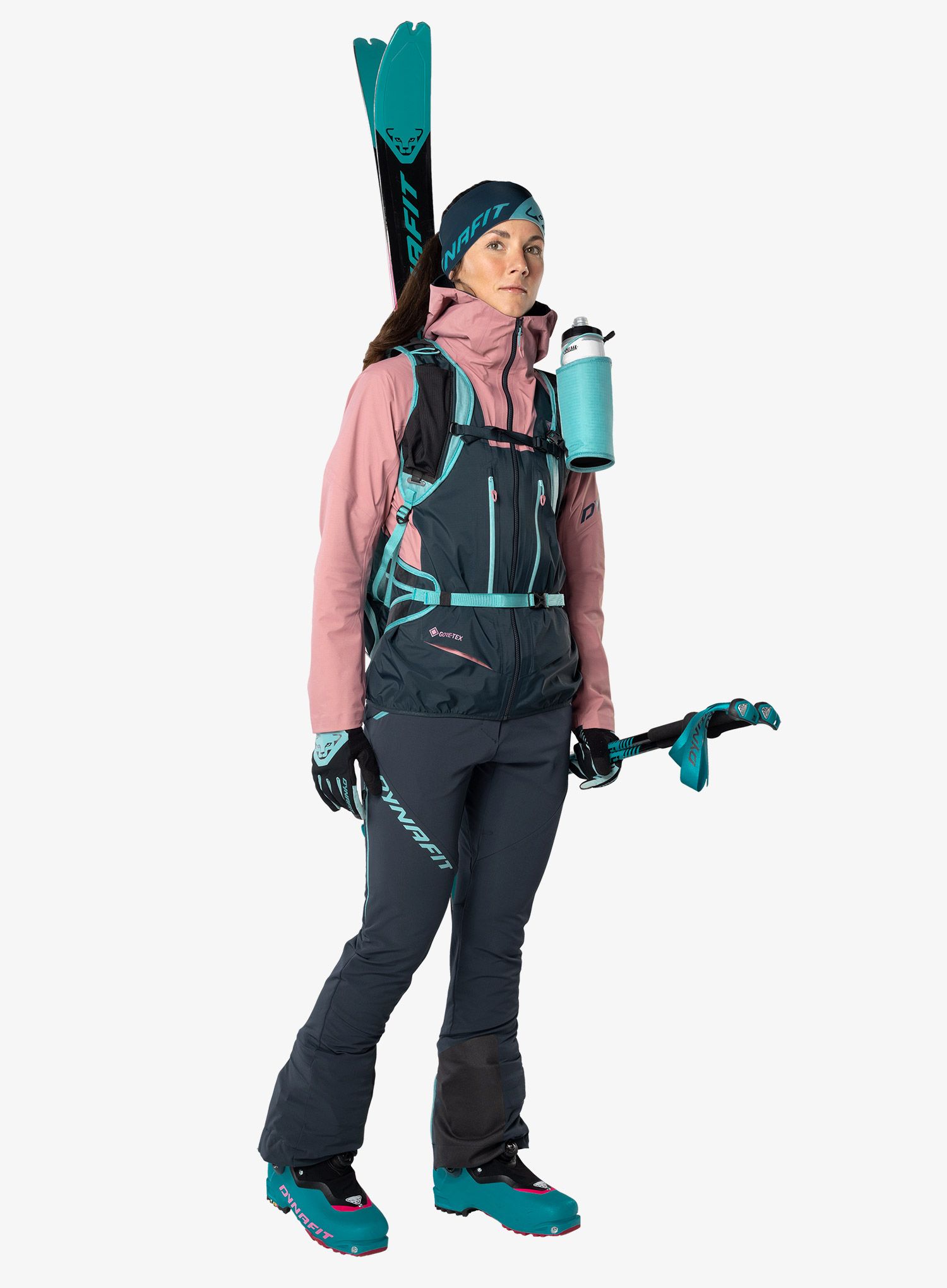 Ženska jakna za turno smučanje Dynafit TLT GTX Jacket - mokarosa