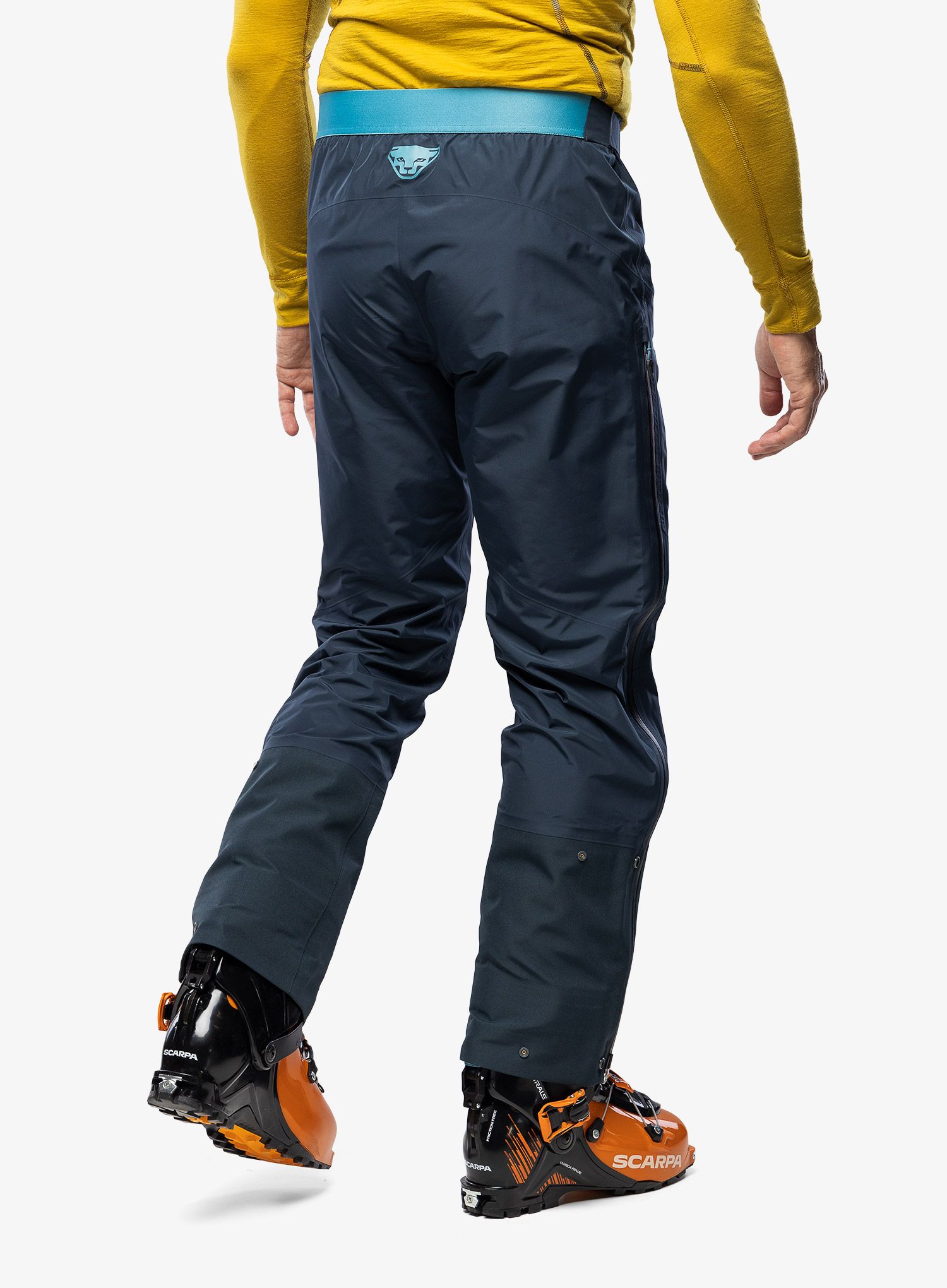 GORE TEX hlače Dynafit TLT GTX Overpant - blueberry/storm blue