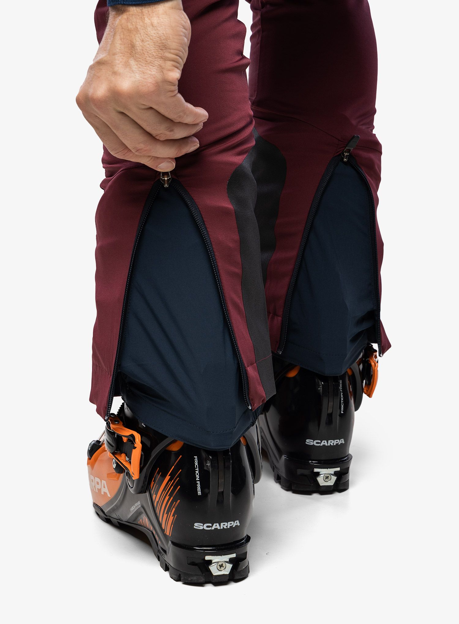 Hlače za turno smučanje Dynafit TLT Touring Dynastretch Pants - burgundy