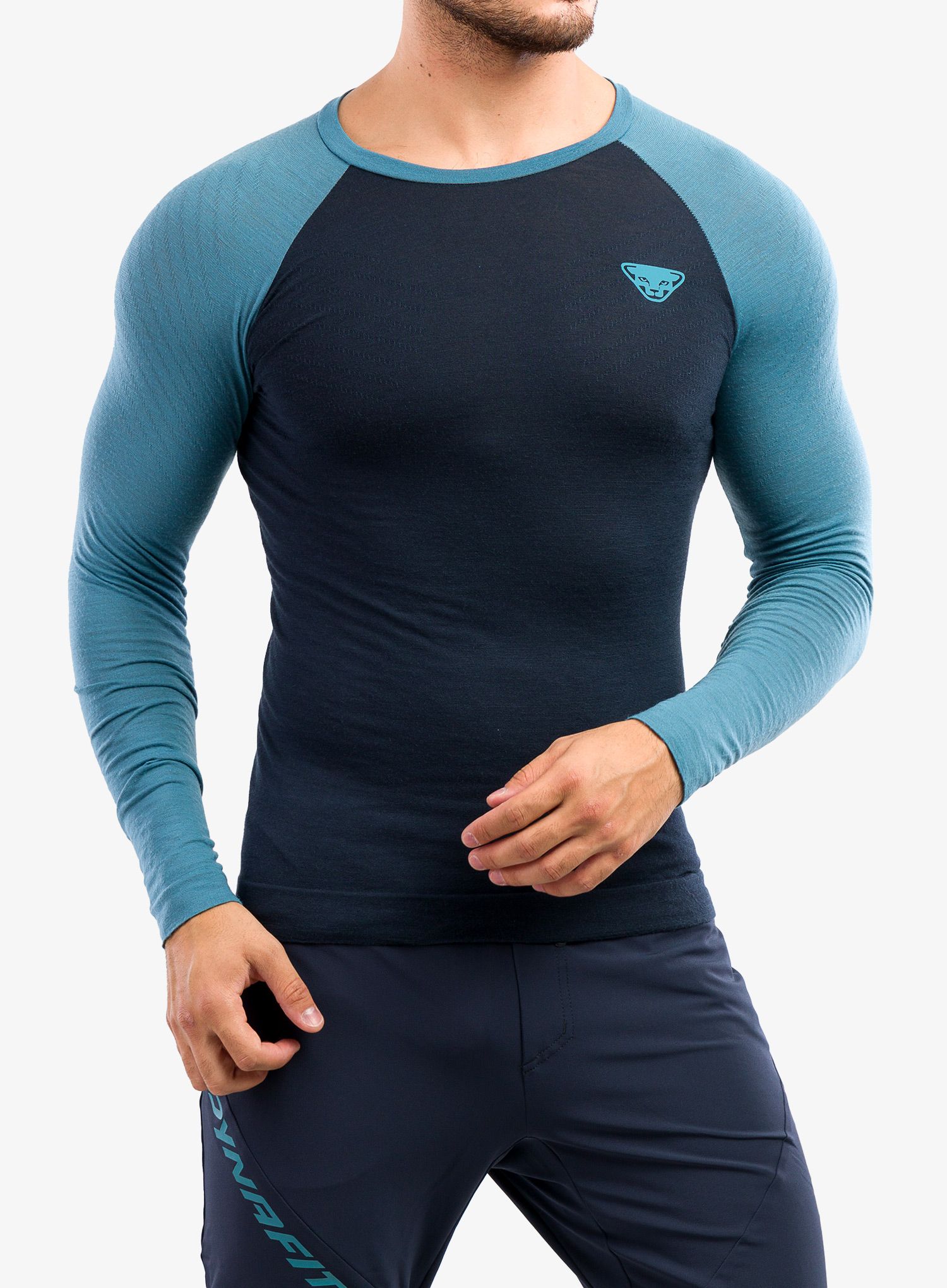 Termo flis jopa Dynafit Tour Light Merino L/S tee - storm blue