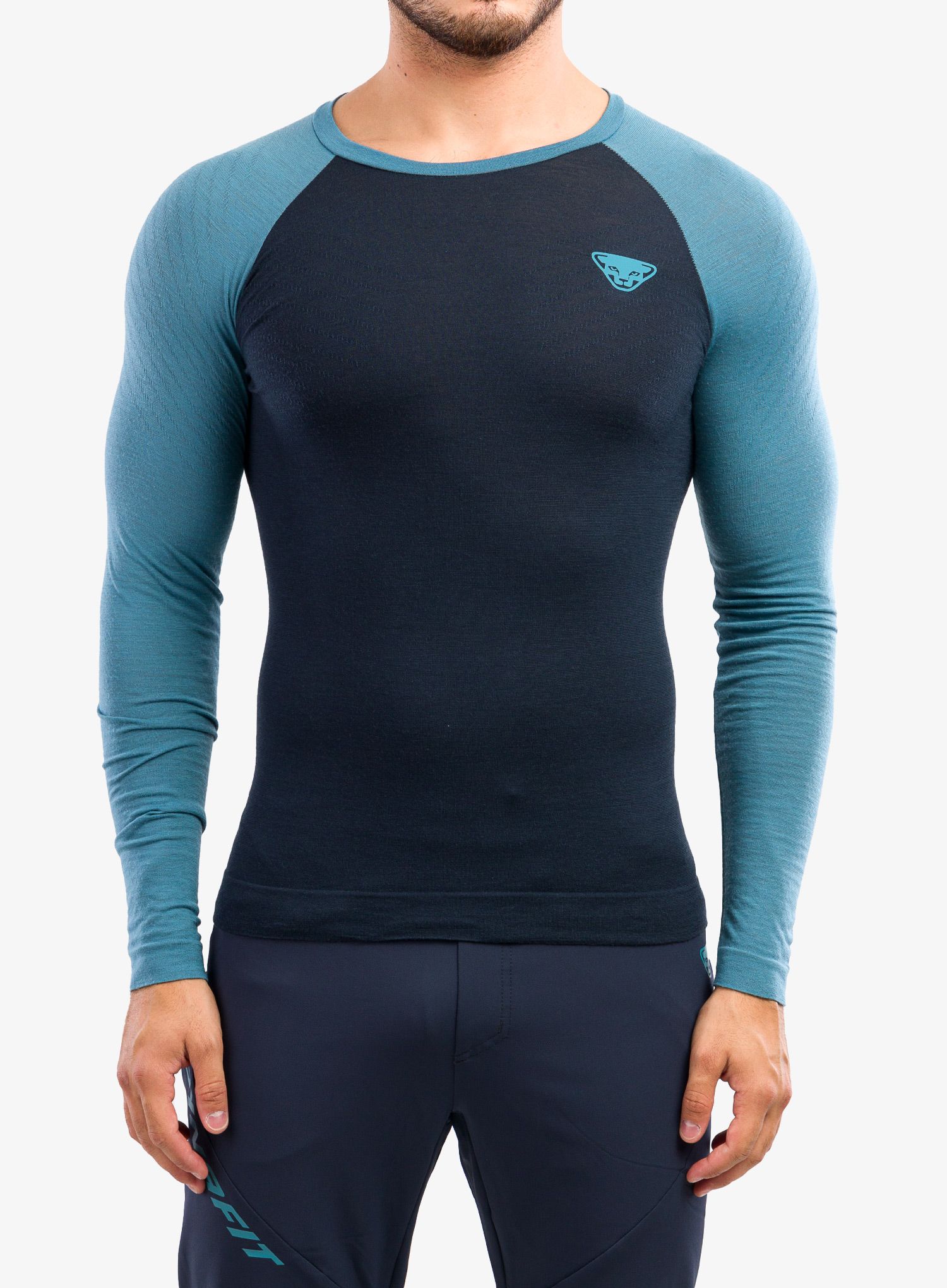 Termo flis jopa Dynafit Tour Light Merino L/S tee - storm blue