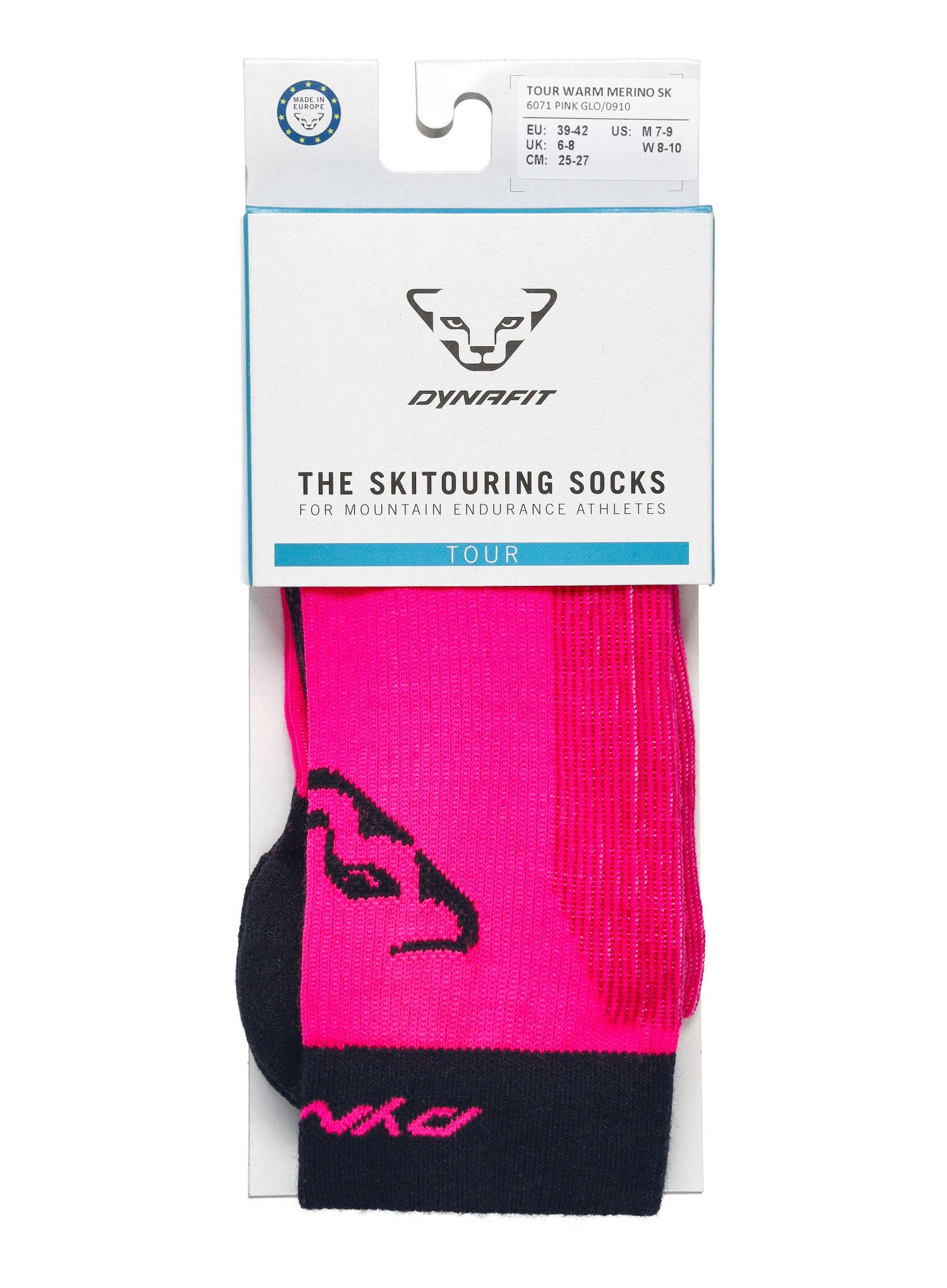 Nogavice za turno smučanje Dynafit Tour Warm Merino Socks - pink glo