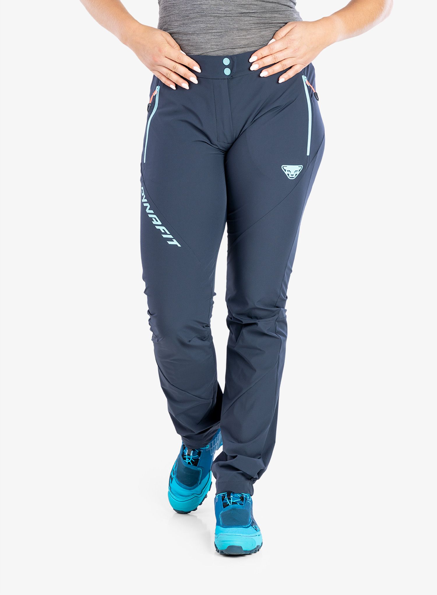 Ženske pohodniške hlače Dynafit Transalper 2 Light DST Pants  - blueberry/marine blue