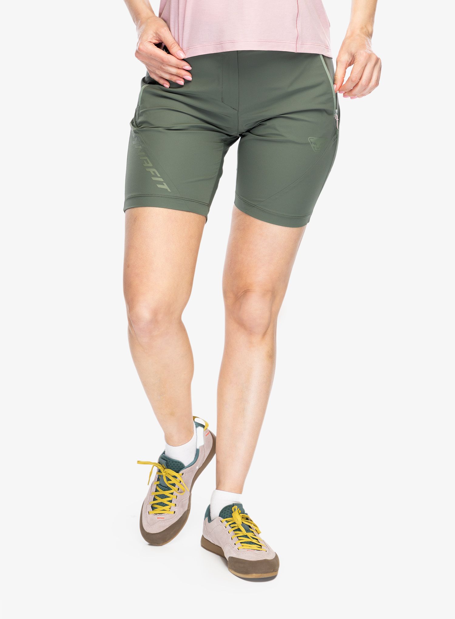 Ženske pohodniške kratke hlače Dynafit Transalper 2 Light DST Shorts - thyme