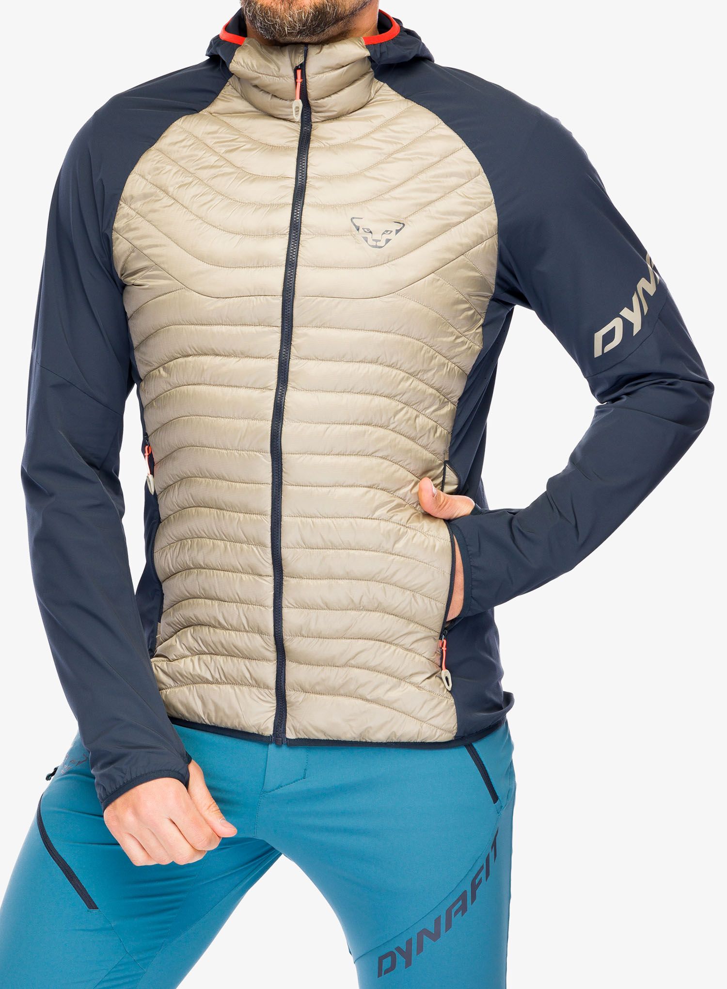 Hibridna jakna Dynafit Transalper Hybrid Ins JKT - blueberry/rock khaki