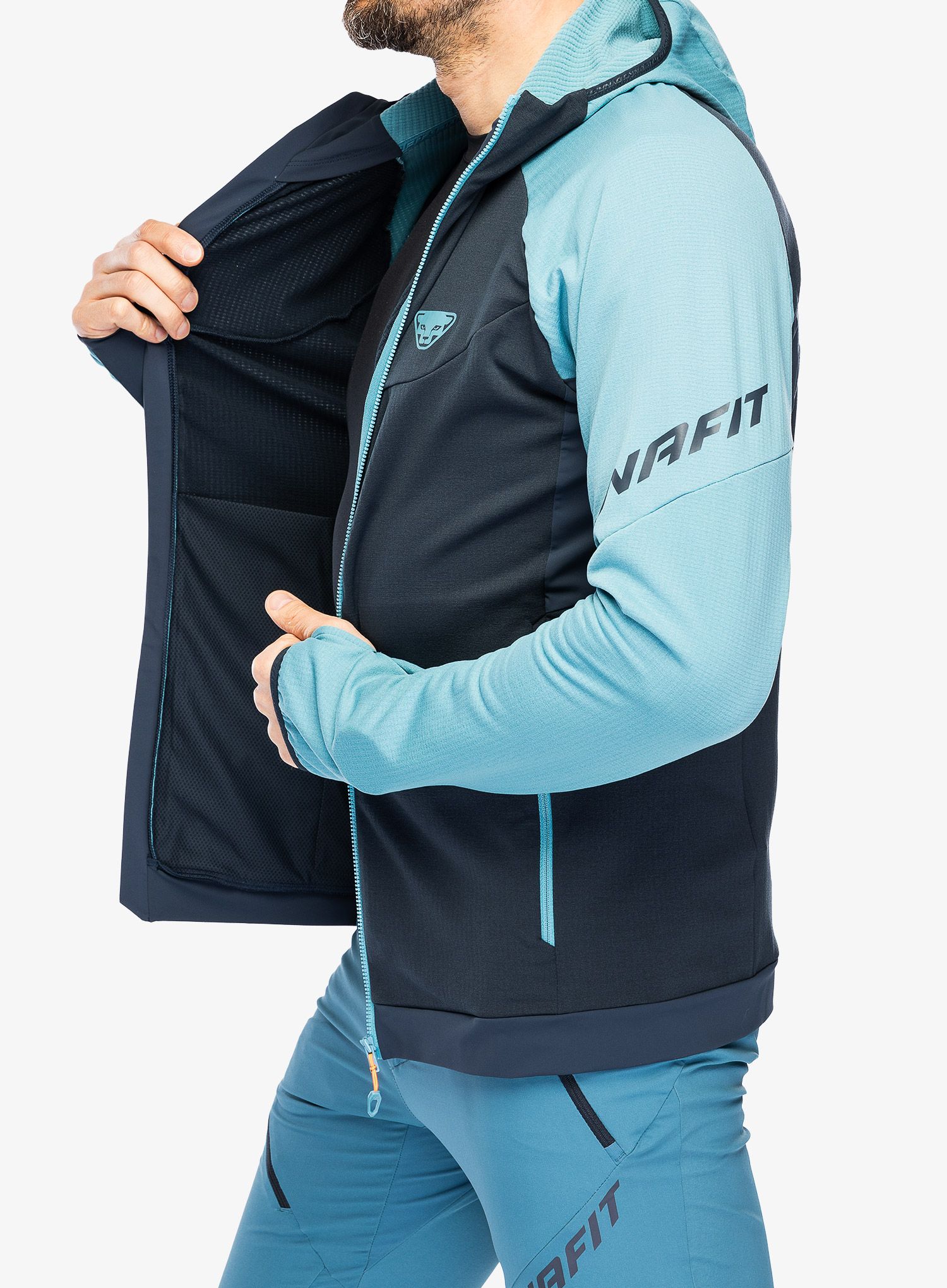 Flis Dynafit Transalper Ptc Hooded JKT  - storm blue