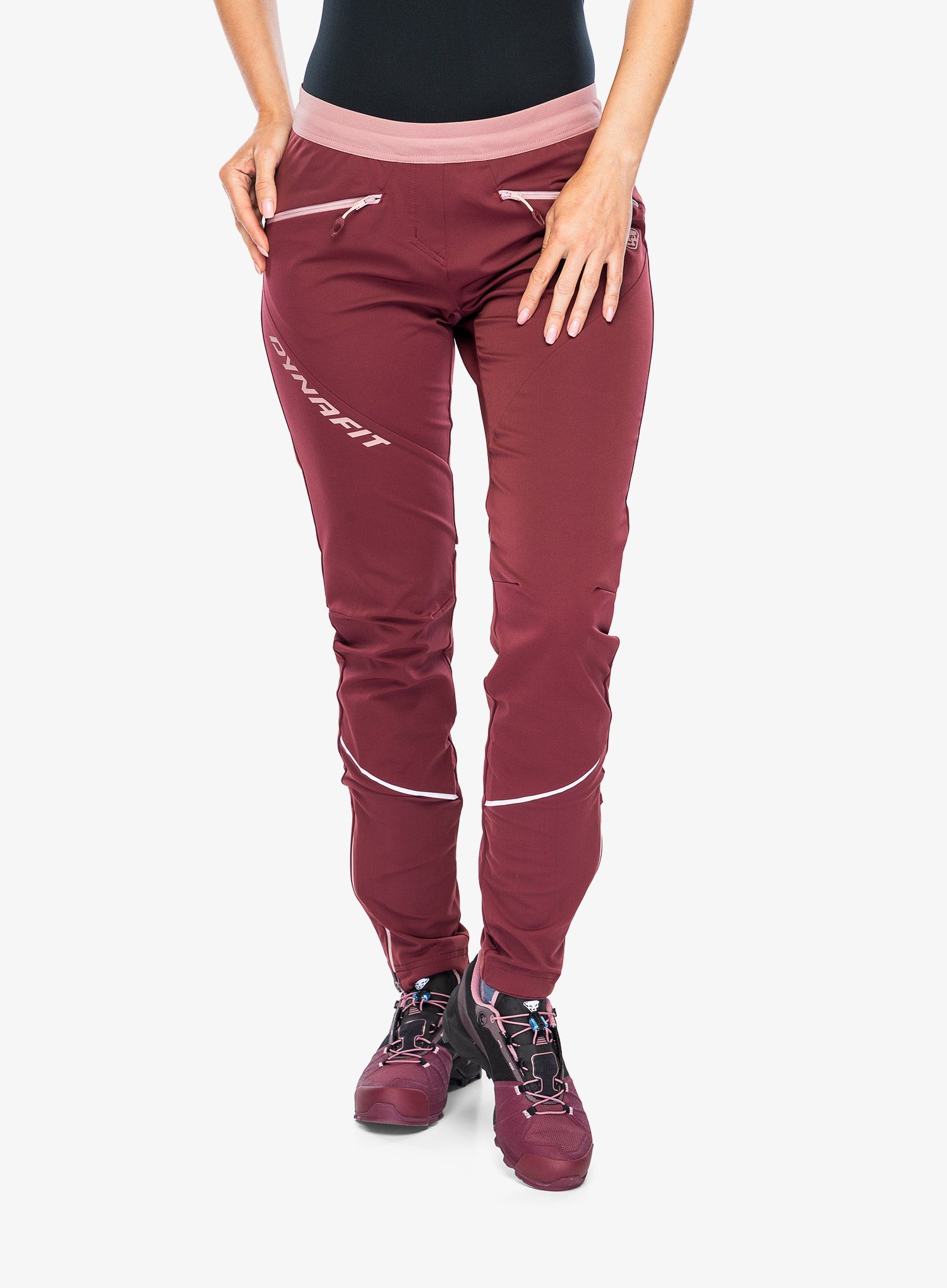 Ženske softshell hlače Dynafit Transalper Warm Pant - burgundy