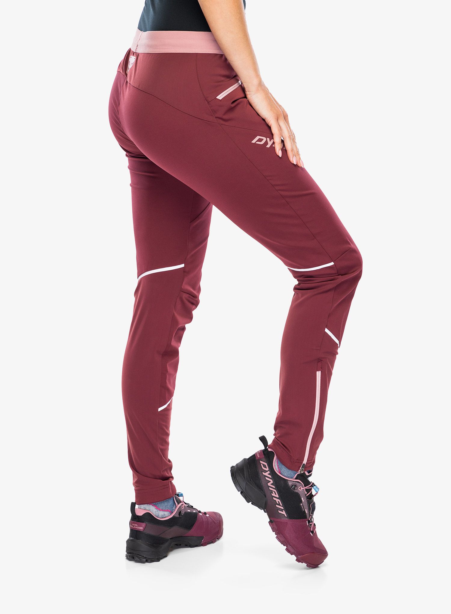Ženske softshell hlače Dynafit Transalper Warm Pant - burgundy