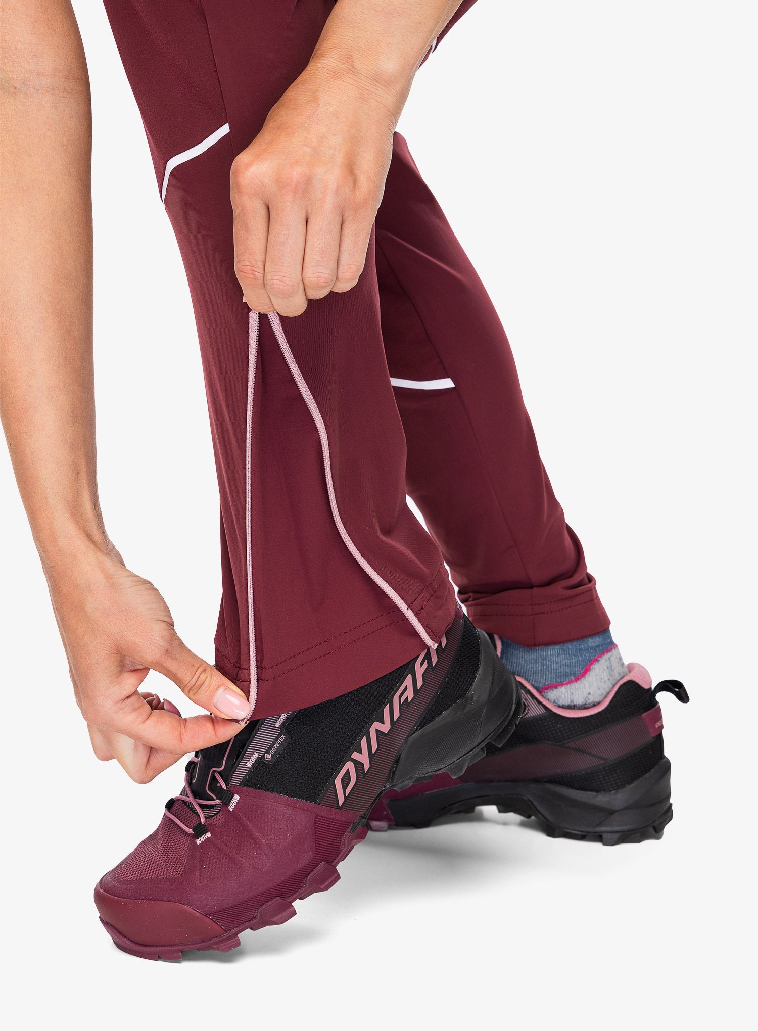 Ženske softshell hlače Dynafit Transalper Warm Pant - burgundy