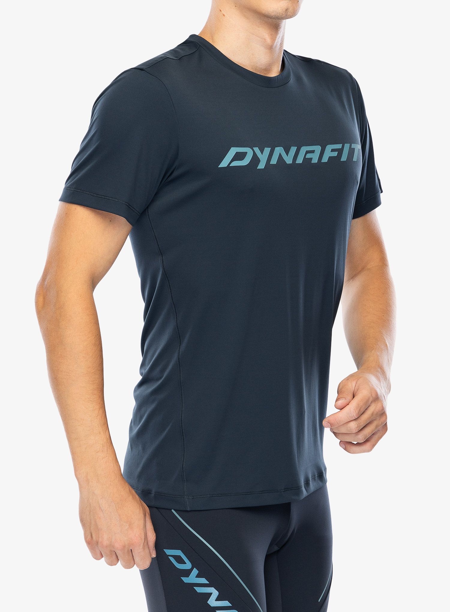 Majica s potiskom Dynafit Traverse 2 S/S Tee - blueberry/blueberry