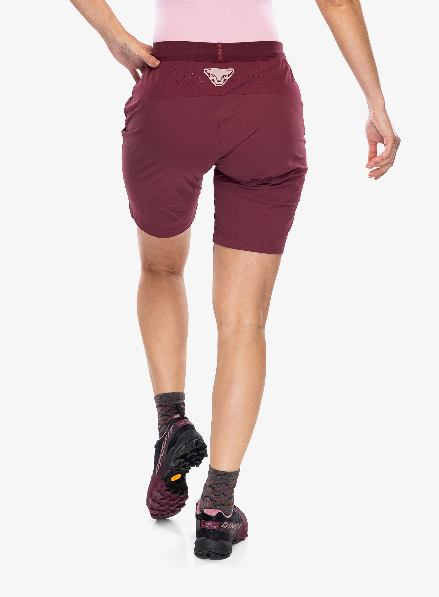 Ženske pohodniške kratke hlače Dynafit Traverse DST Shorts - burgundy