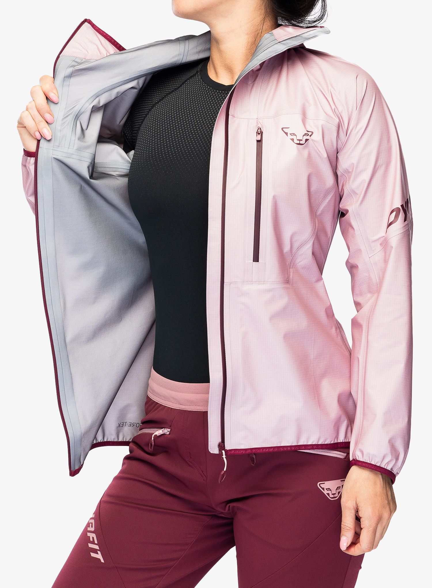 Ženska nepremočljiva jakna Dynafit Traverse GTX Jacket - mokarosa