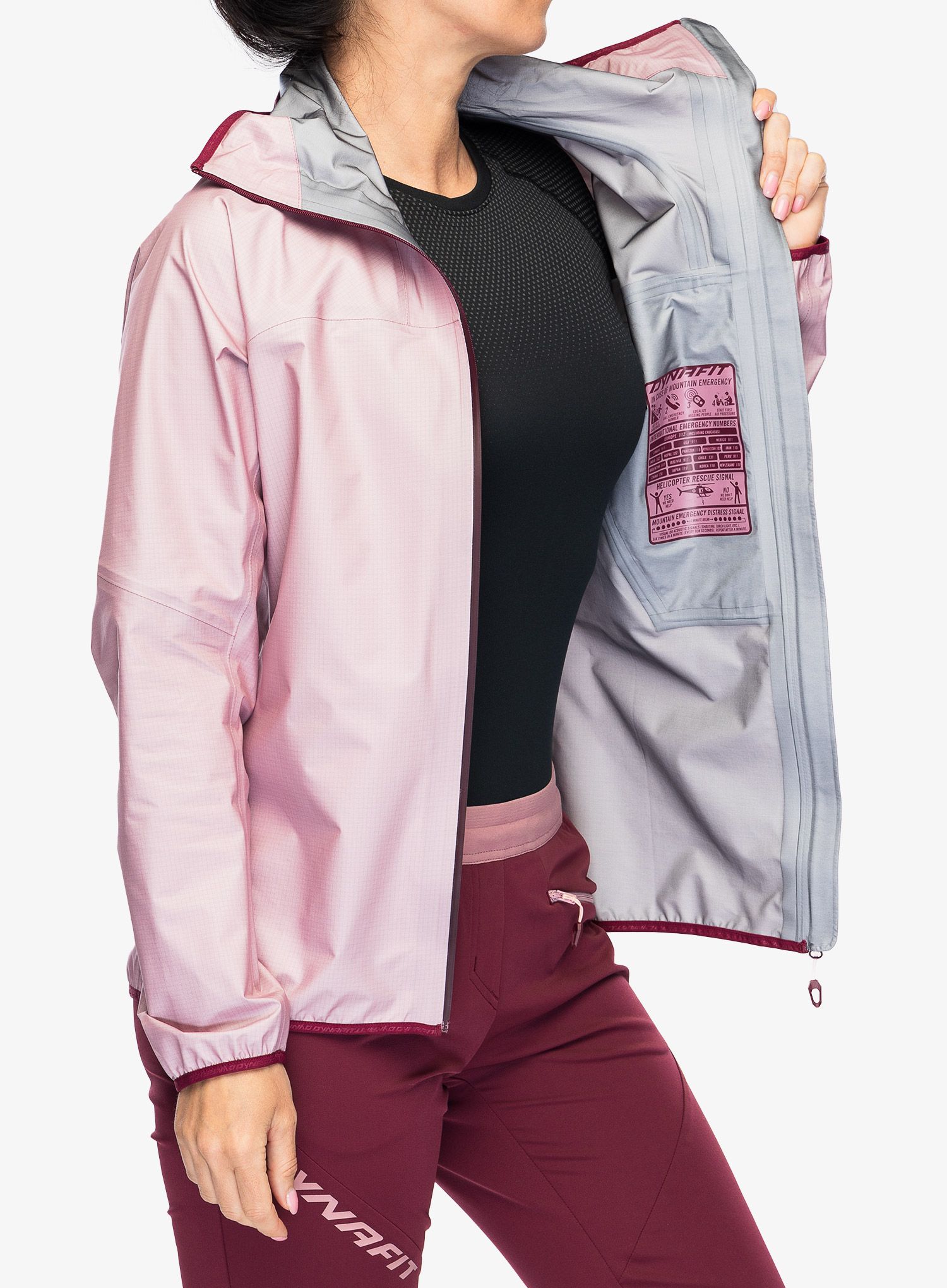 Ženska nepremočljiva jakna Dynafit Traverse GTX Jacket - mokarosa