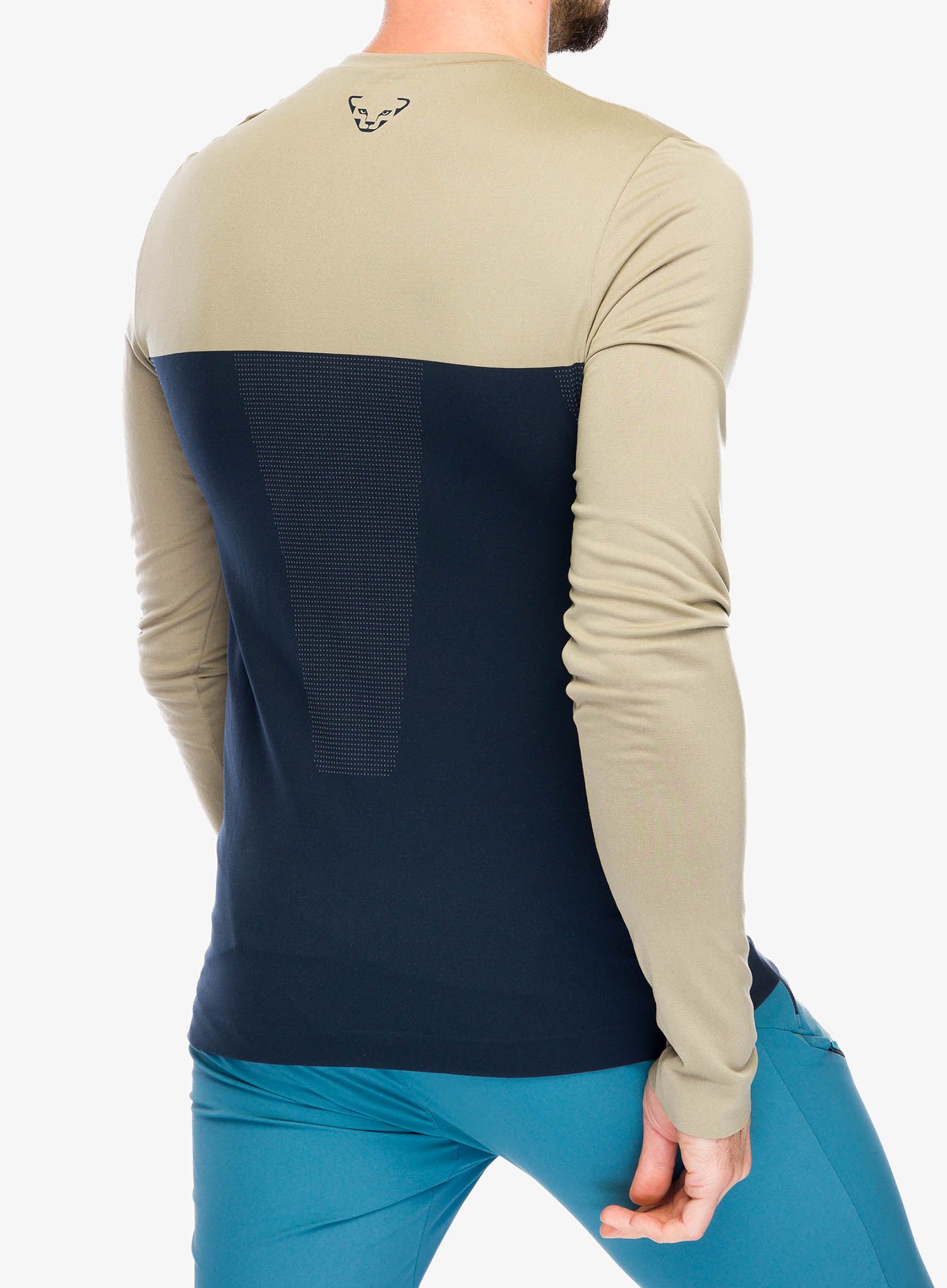 Majica z dolgimi rokavi Dynafit Traverse S-Tech Longsleeve - blueberry/rock khaki