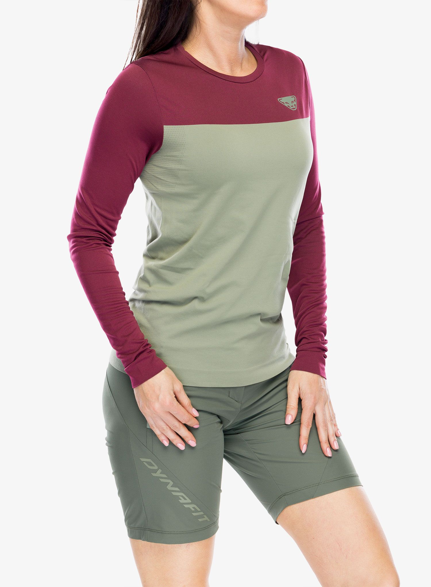 Ženski longsleeve Dynafit Traverse S-Tech Longsleeve - sage