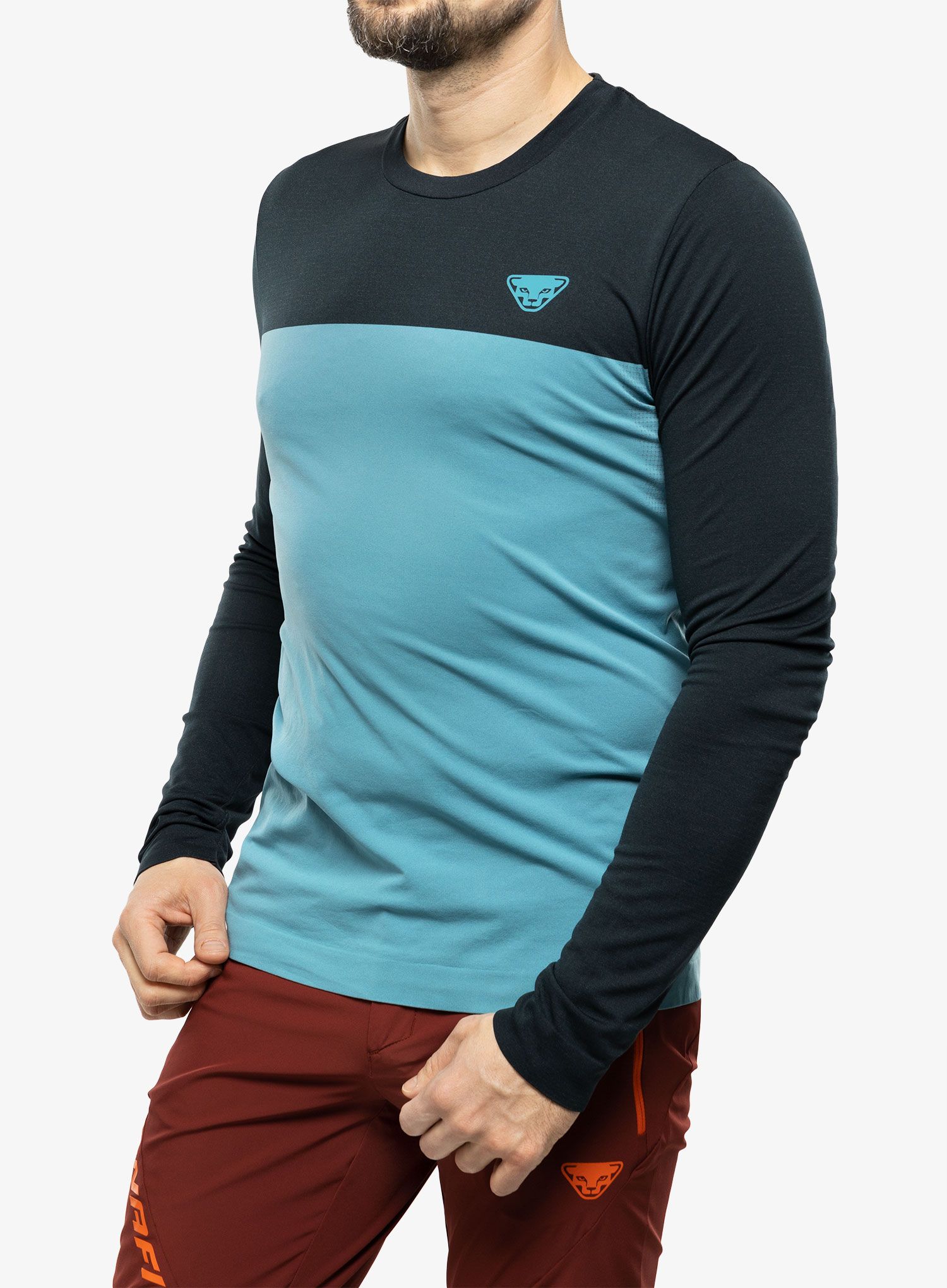 Longsleeve Dynafit Traverse S-Tech Longsleeve  - storm blue