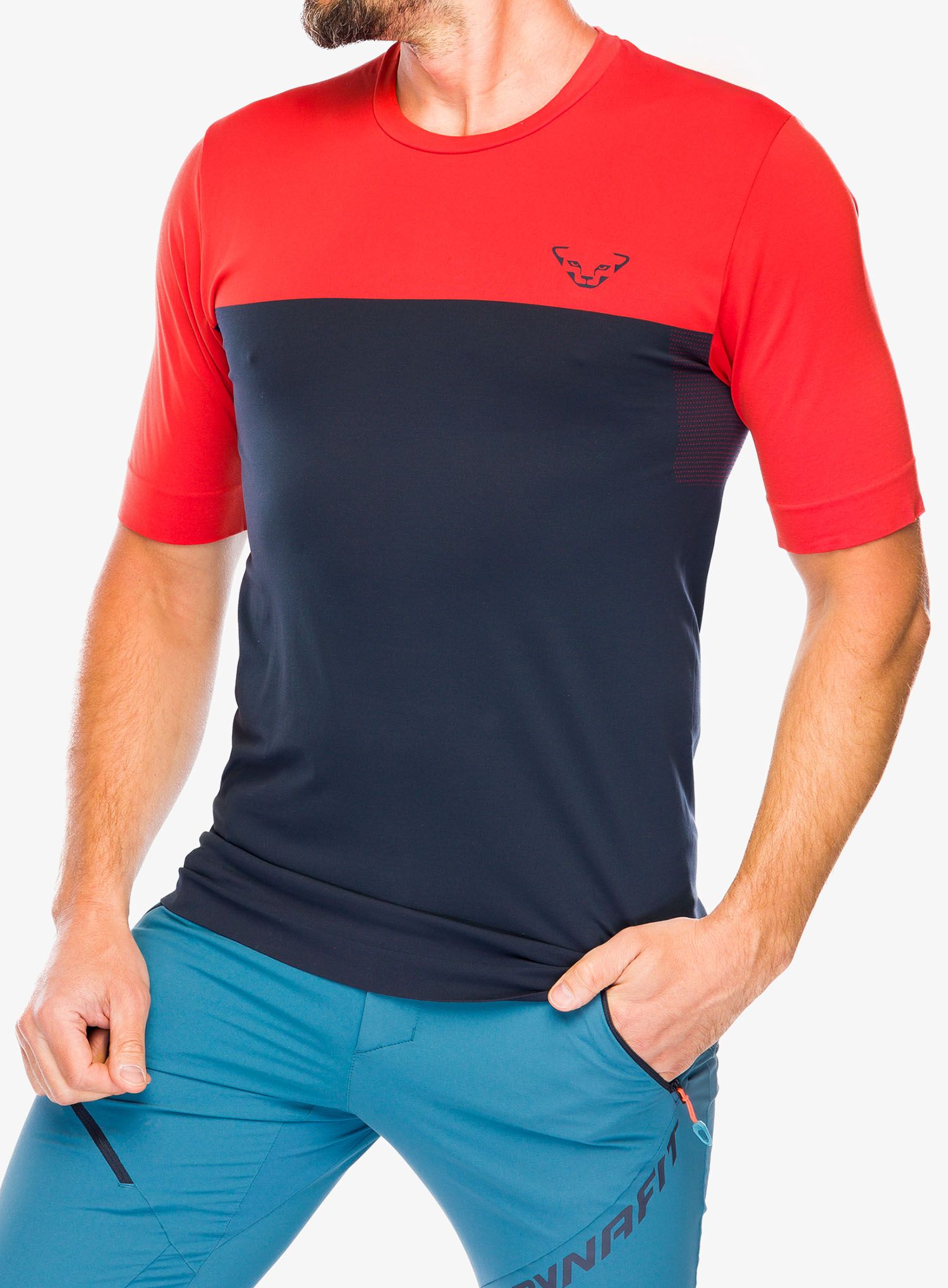 Športna majica Dynafit Traverse S-Tech S/S Tee - blueberry/dawn