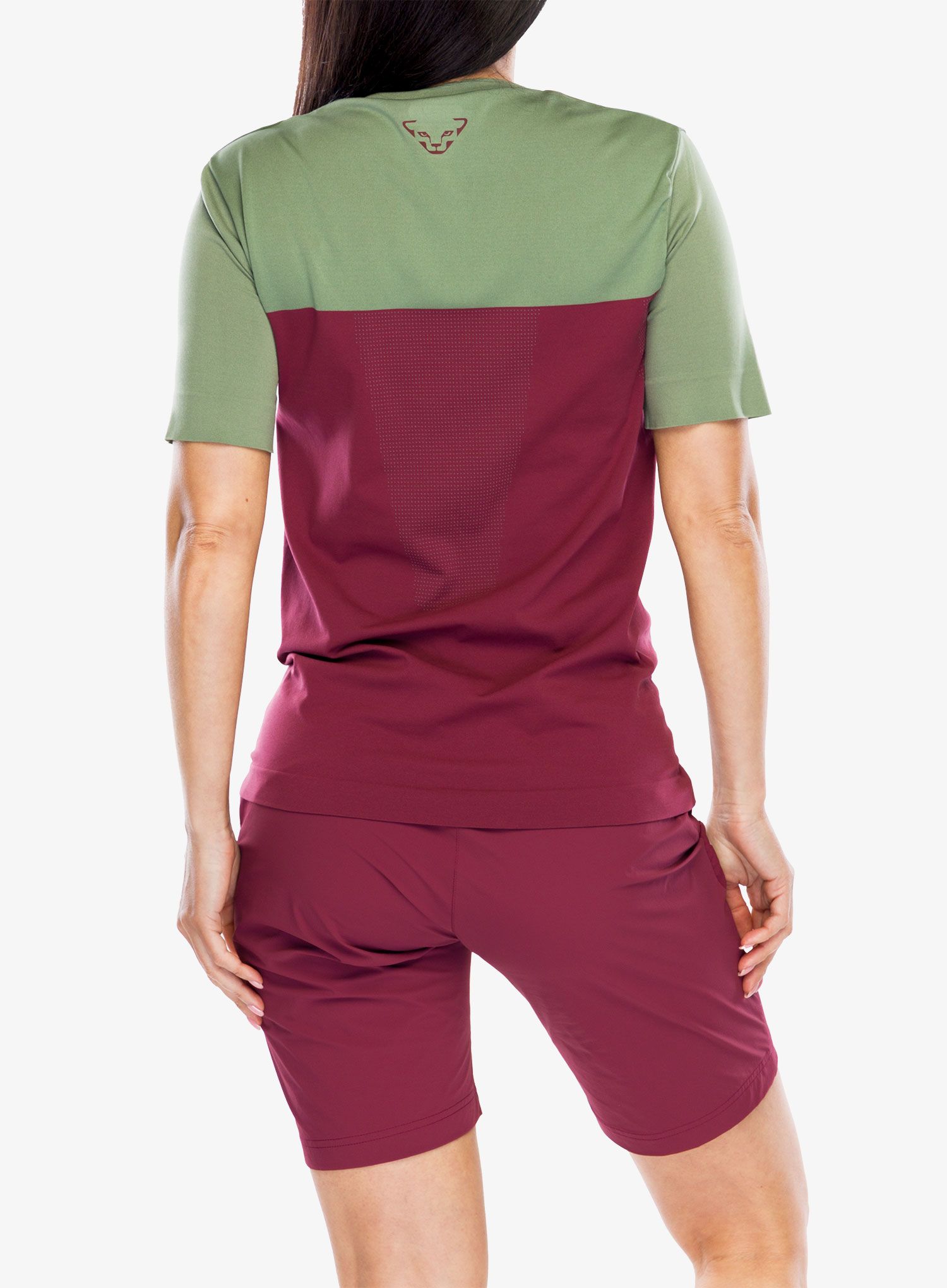 Ženska športna majica Dynafit Traverse S-Tech S/S Tee - burgundy
