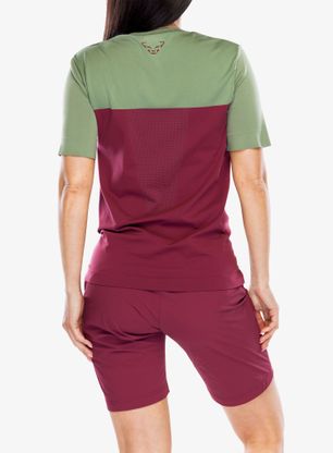 Ženska športna majica Dynafit Traverse S-Tech S/S Tee - burgundy