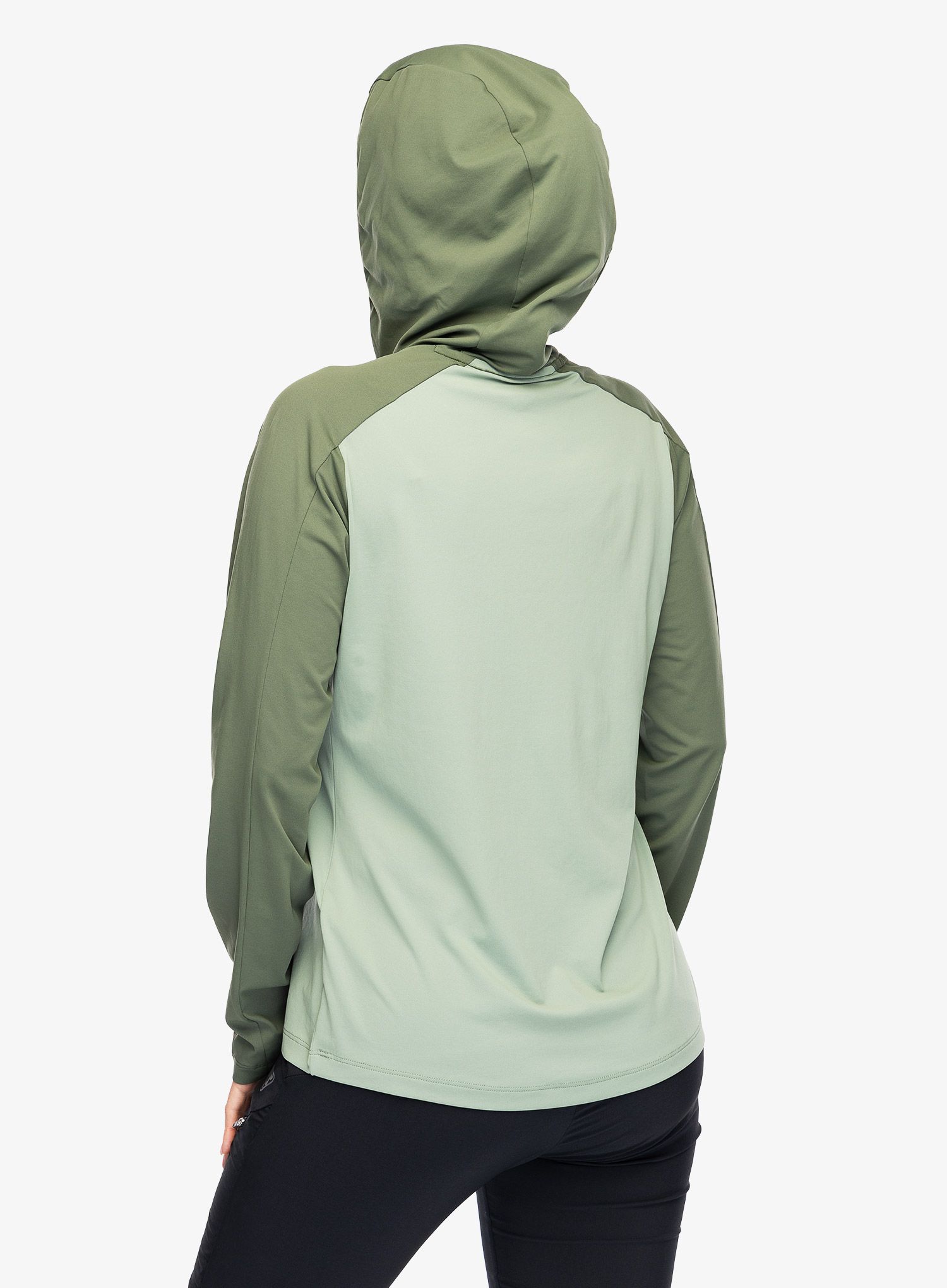 Ženska jopa s kapuco Dynafit Traverse Sun Hoody - thyme
