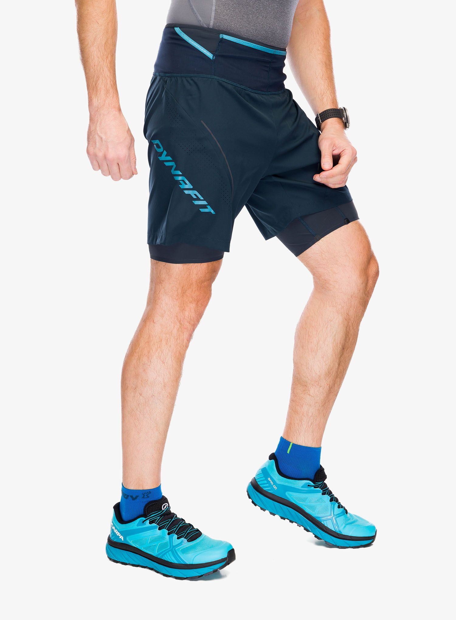 Tekaške kratke hlače Dynafit Ultra 2/1 Shorts - blueberry/storm blue
