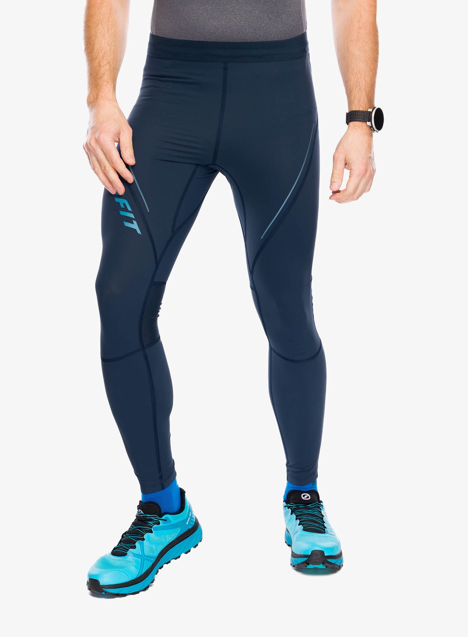 Tekaške pajkice Dynafit Ultra Long Tights - blueberry/storm blue