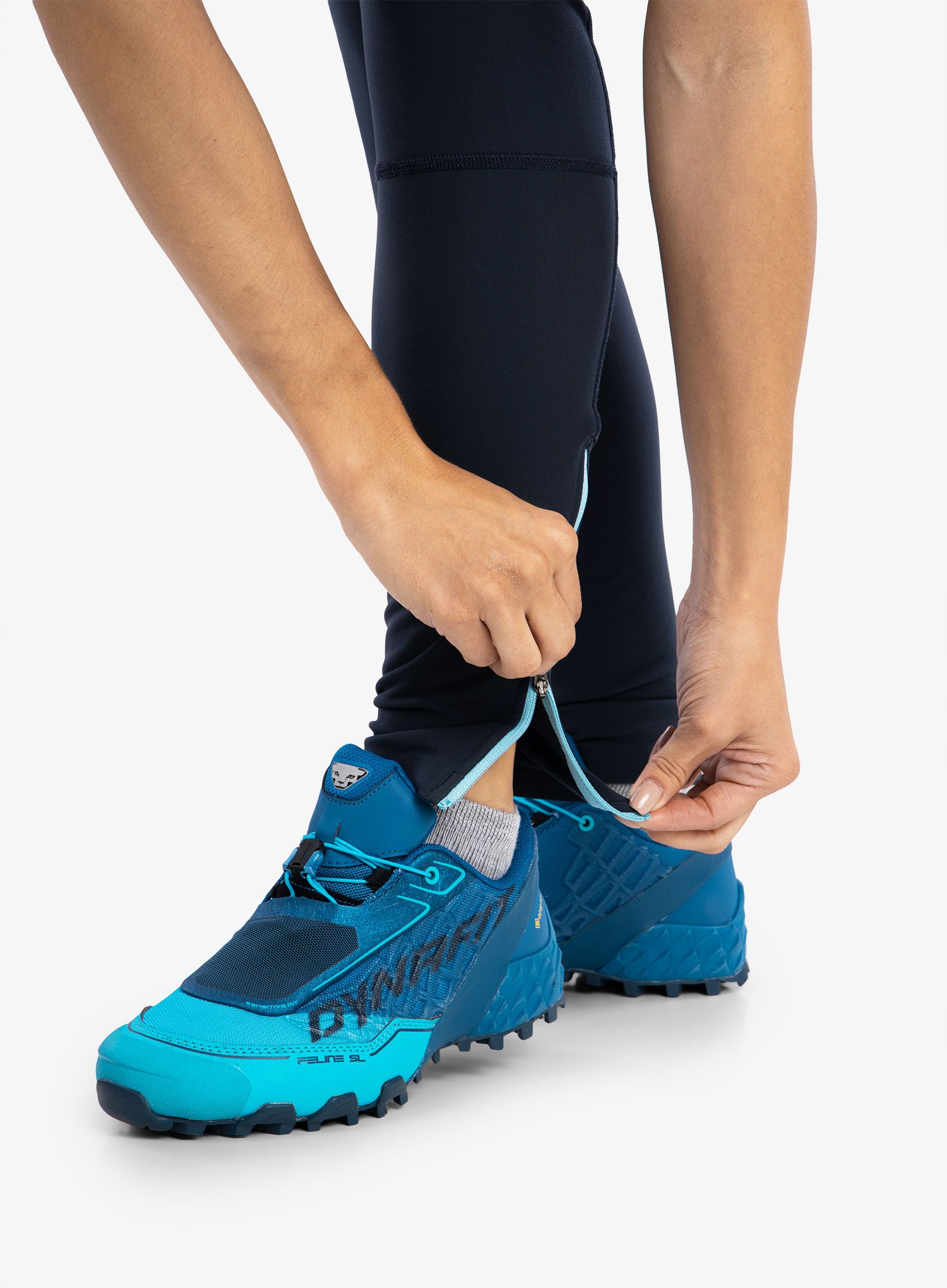 Tekaške gamaše Dynafit Winter Runnig Tights - blueberry/marine blue