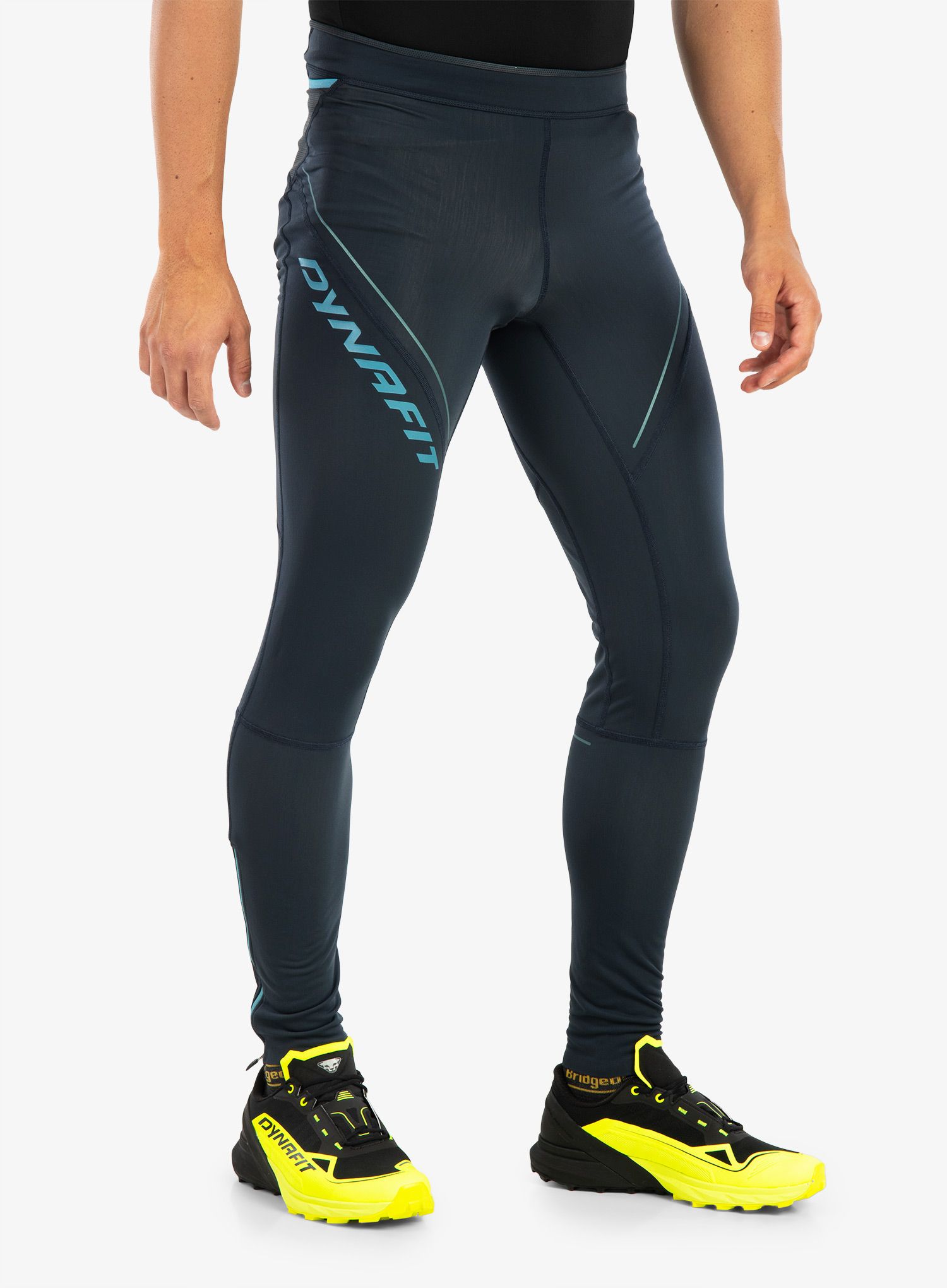 Moške pajkice za tek Dynafit Winter Running Tights - blueberry/storm blue